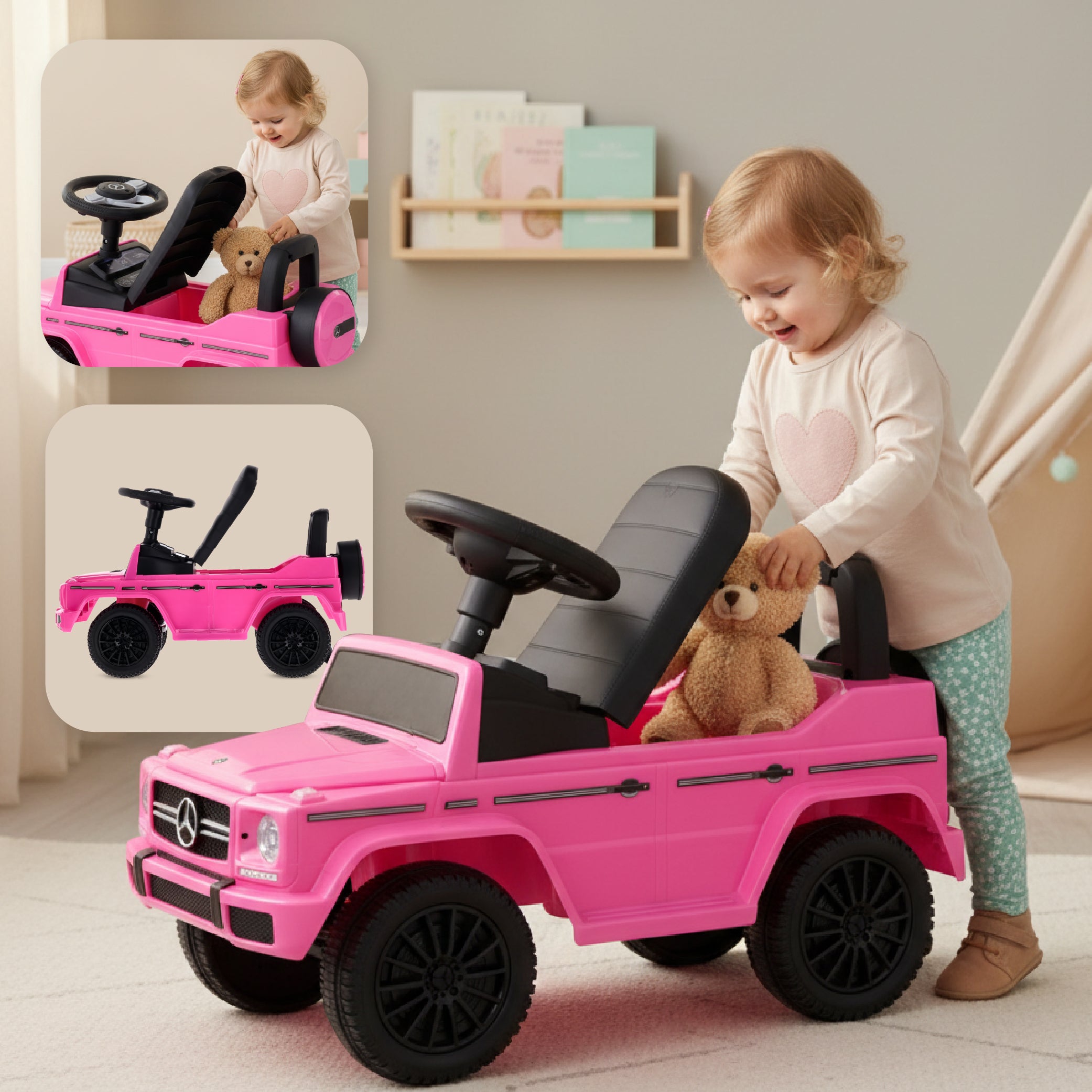 Mercedes-Benz G-Klasse rosa Baby-Lauflernhilfe
