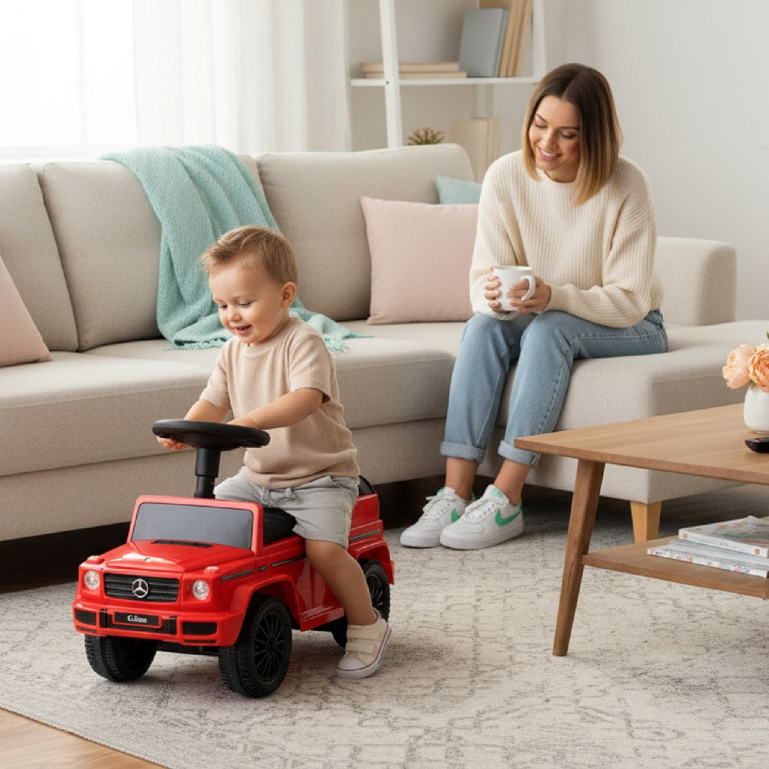 Jeździk pchacz chodzik dla dzieci Mercedes Benz G Klasa czerwony