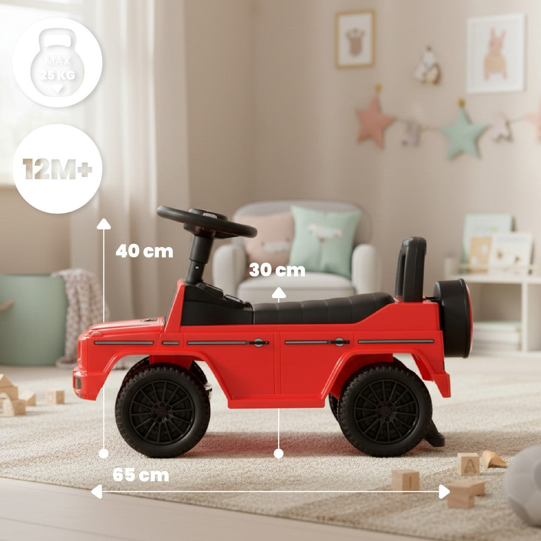 Jeździk pchacz chodzik dla dzieci Mercedes Benz G Klasa czerwony