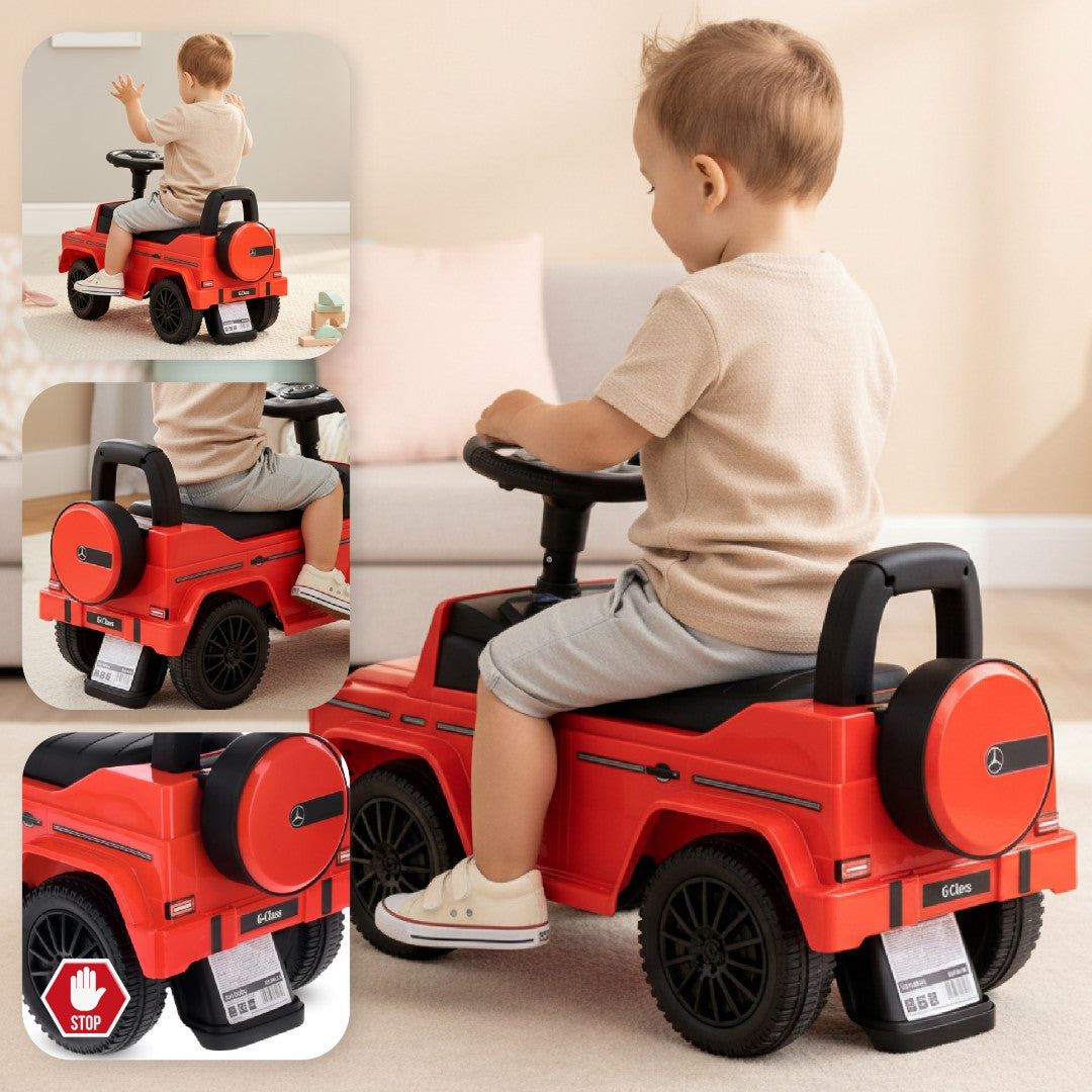 Jeździk pchacz chodzik dla dzieci Mercedes Benz G Klasa czerwony