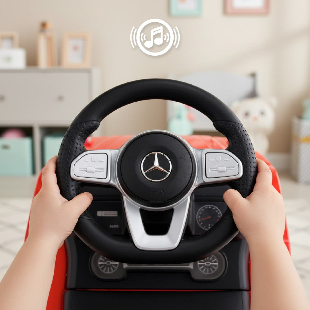 Jeździk pchacz chodzik dla dzieci Mercedes Benz G Klasa czerwony