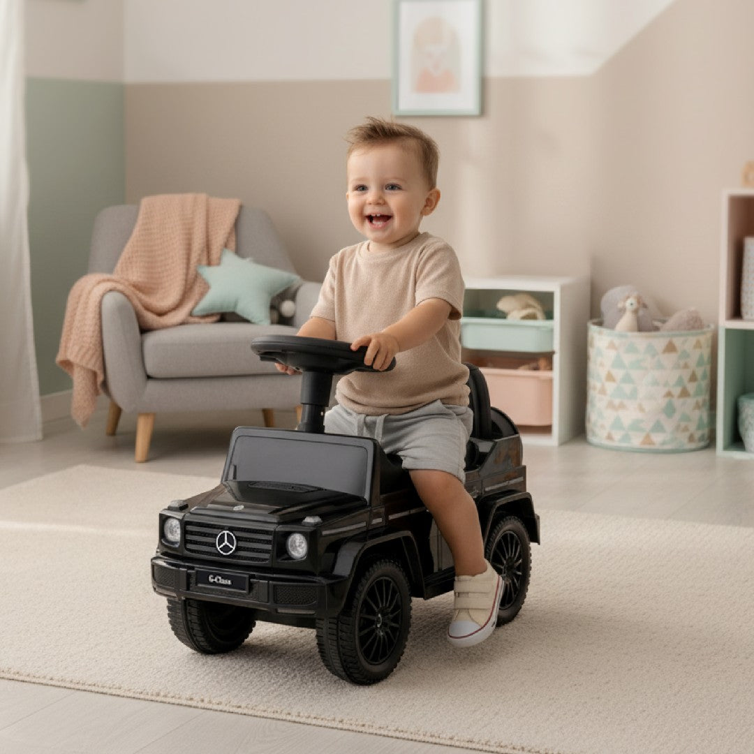 Kinderwagen mit Schiebefunktion, Mercedes-Benz G-Klasse, schwarz
