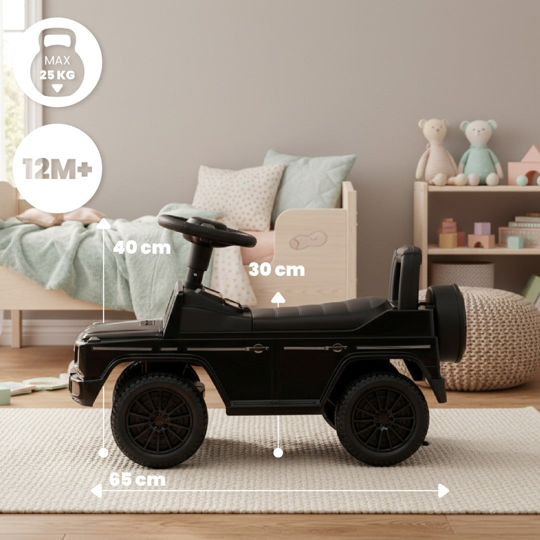 Kinderwagen mit Schiebefunktion, Mercedes-Benz G-Klasse, schwarz