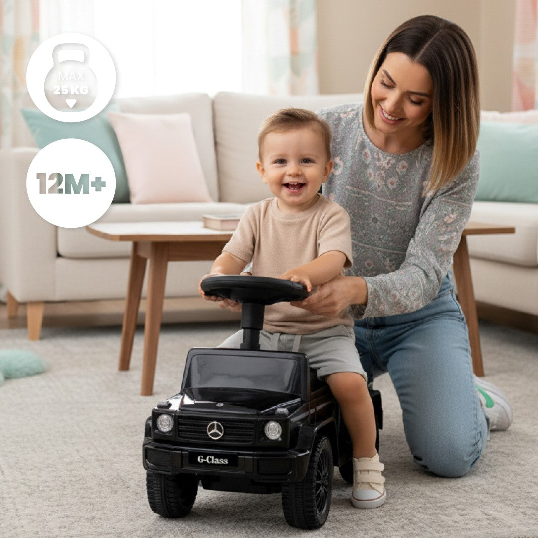 Kinderwagen mit Schiebefunktion, Mercedes-Benz G-Klasse, schwarz