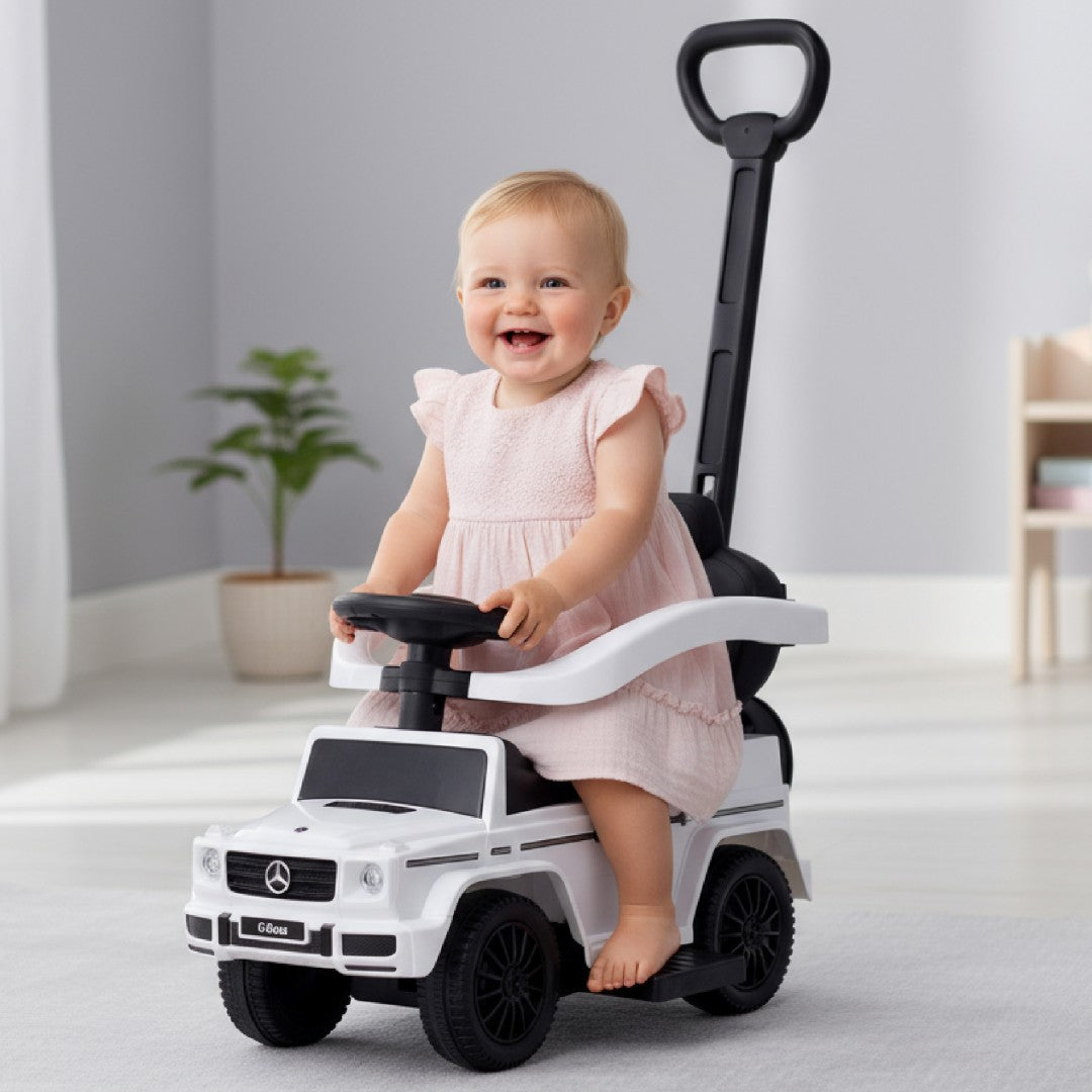 Jeździk pchacz chodzik dla dzieci Mercedes Benz G Klasa biały