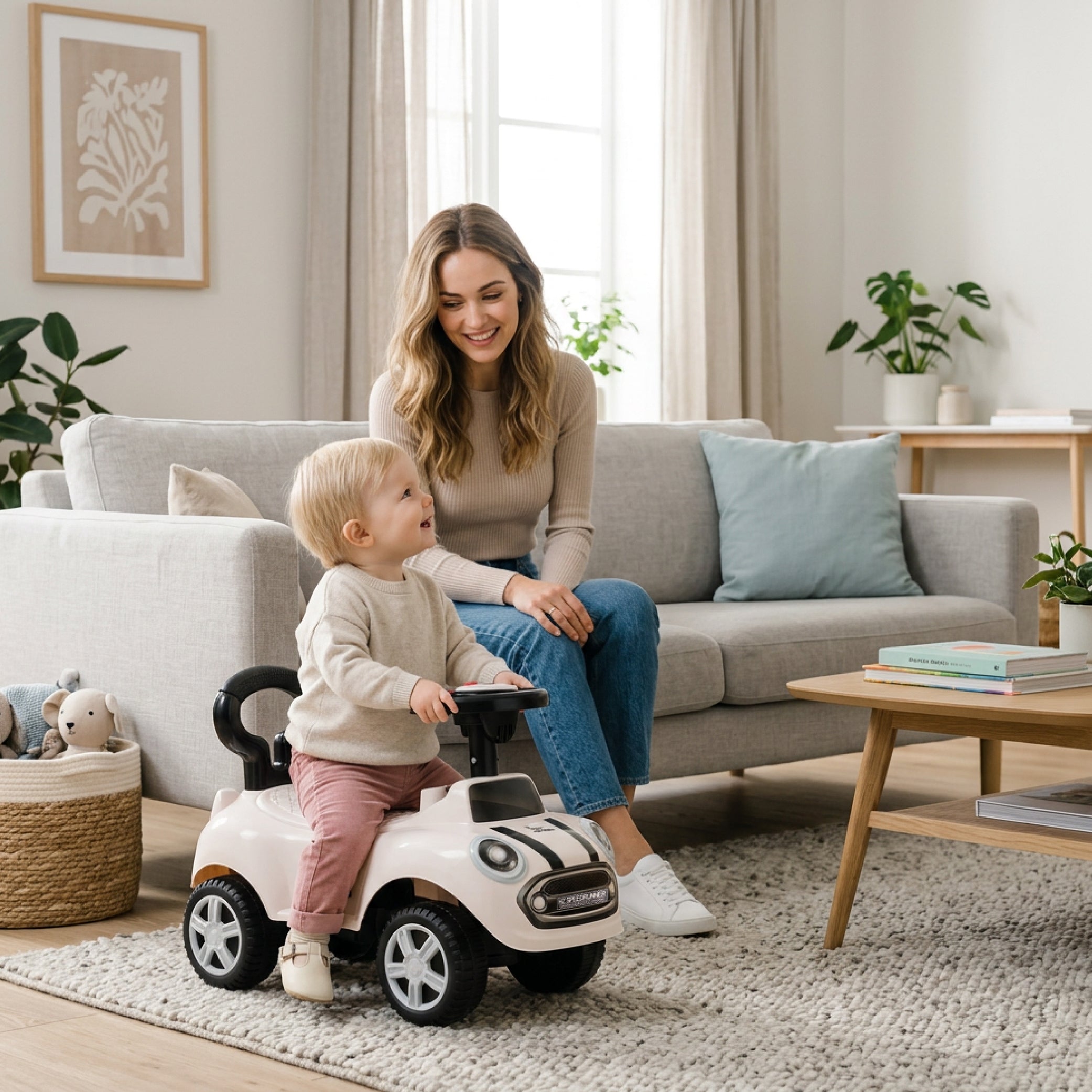 Ride-on car pusher GO GO Fassion white