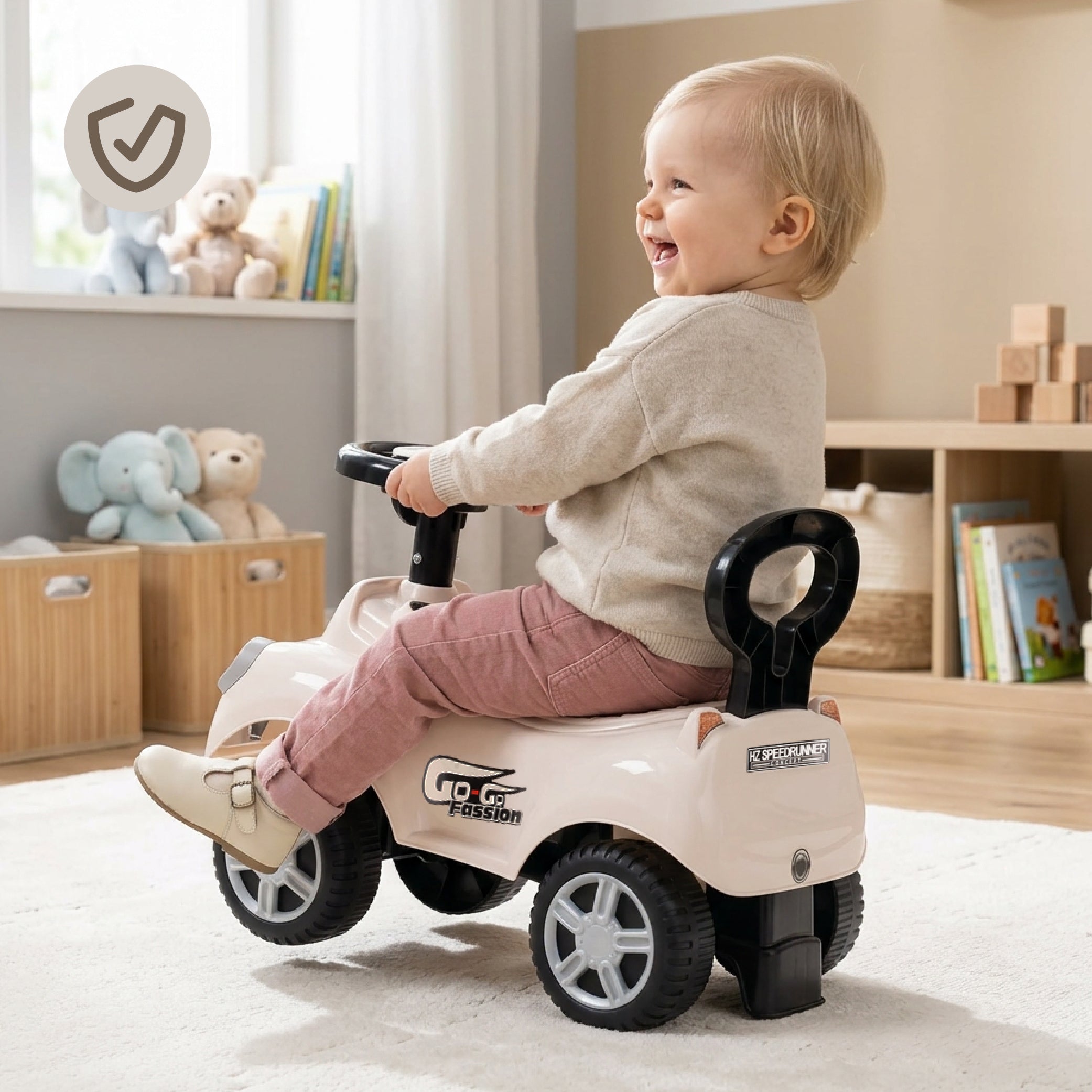 Ride-on car pusher GO GO Fassion white