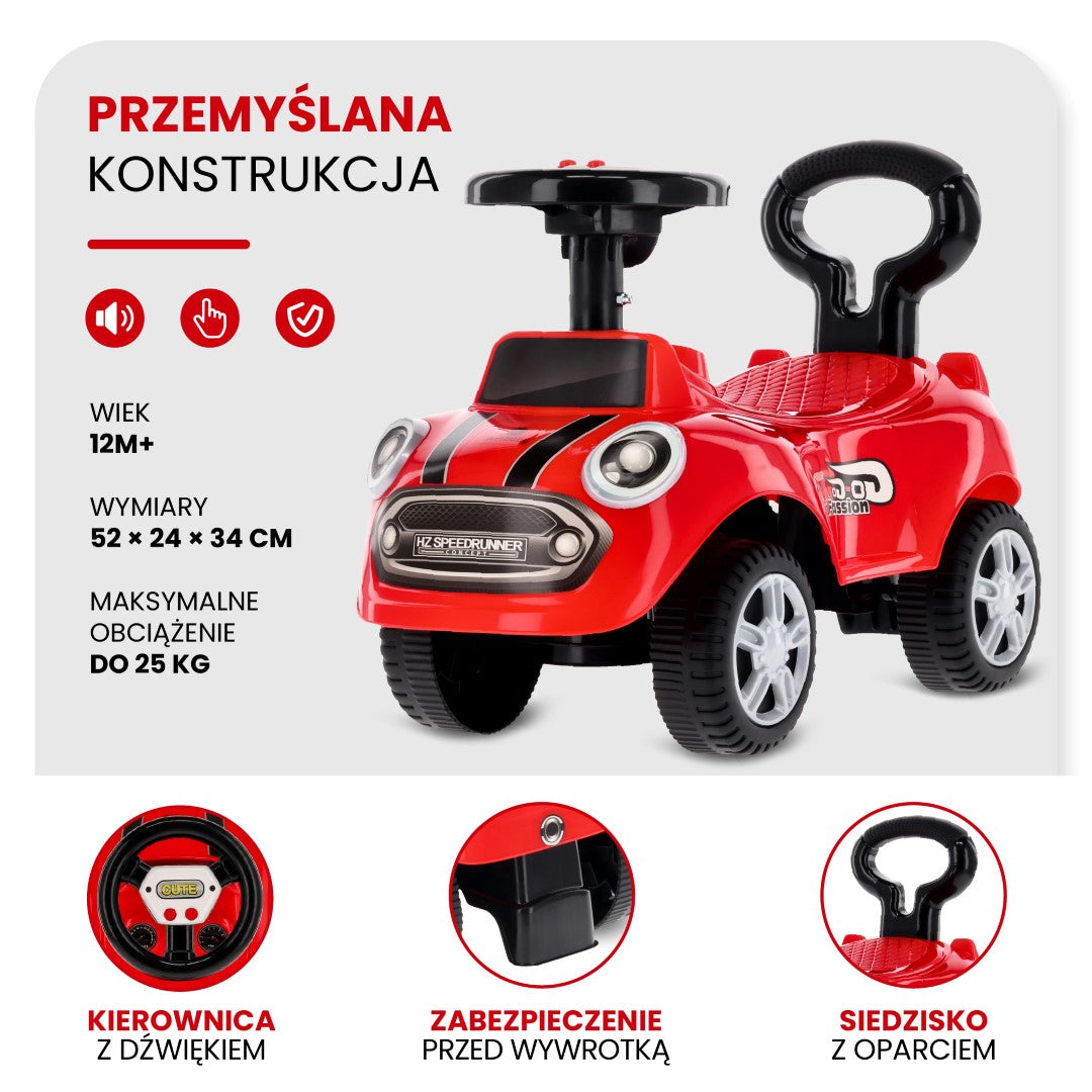 Ride-on car pusher GO GO Fassion red