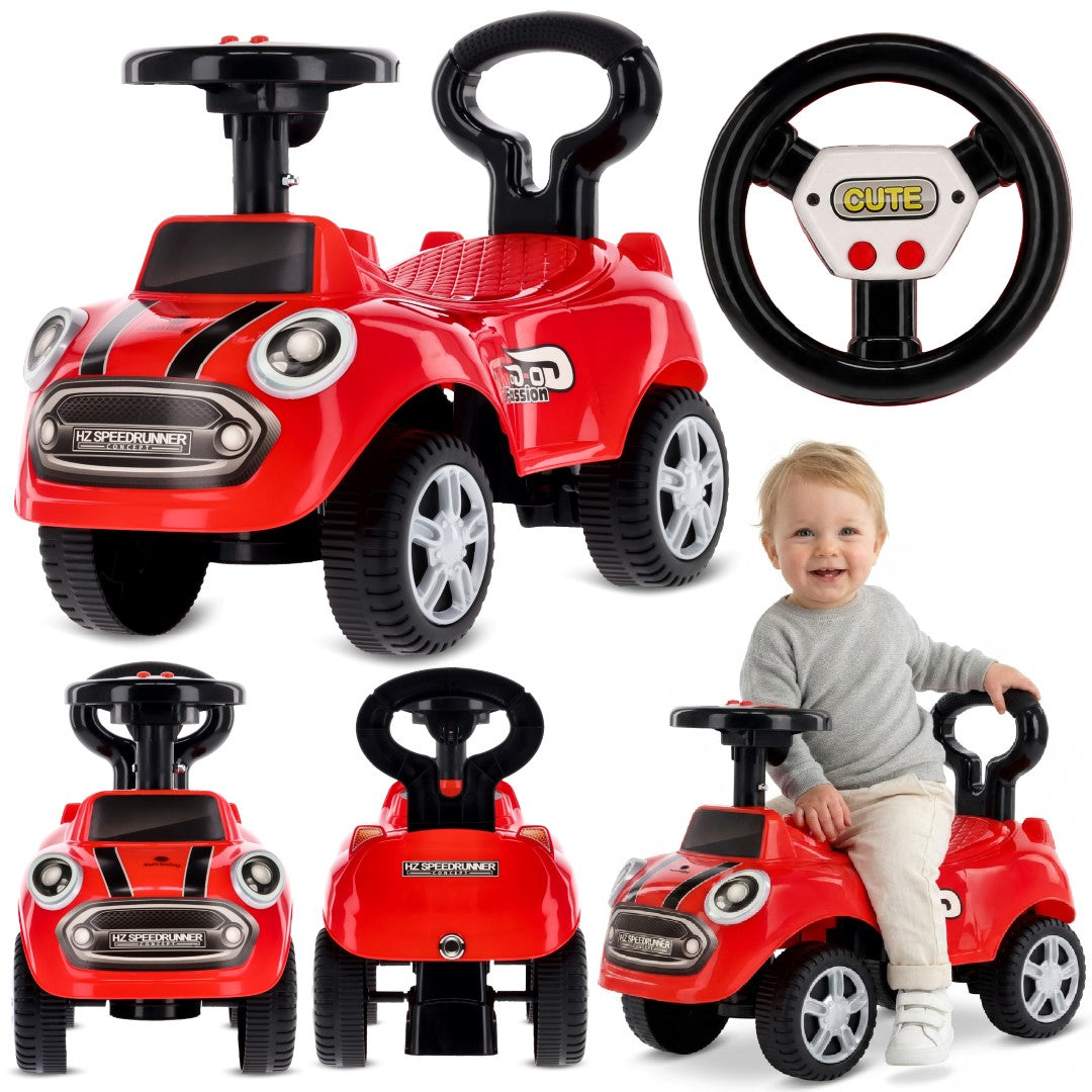 Kinderauto-Schieber GO GO Fashion rot