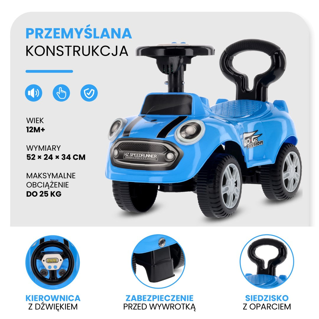 Ride-on car pusher GO GO Fassion blue