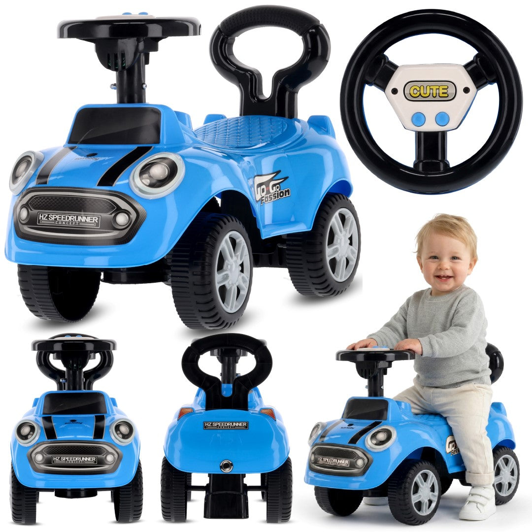 Kinderauto-Schieber GO GO Fashion blau