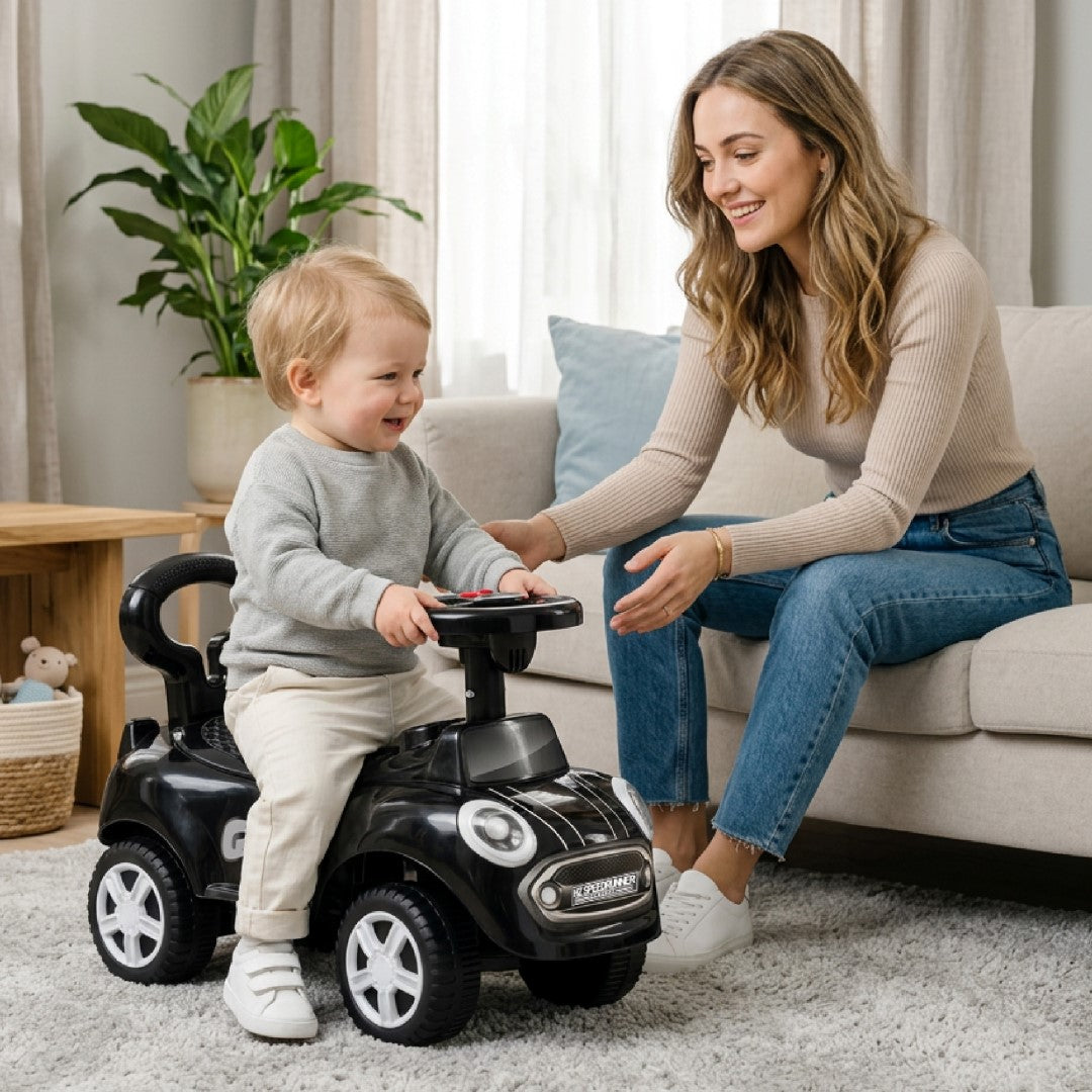 Jeździk dla dziecka Samochód Auto Pchacz Chodzik GO GO Fassion czarny