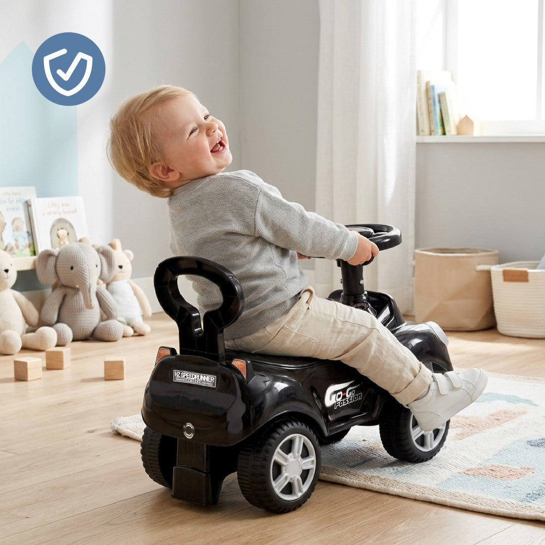 Jeździk dla dziecka Samochód Auto Pchacz Chodzik GO GO Fassion czarny