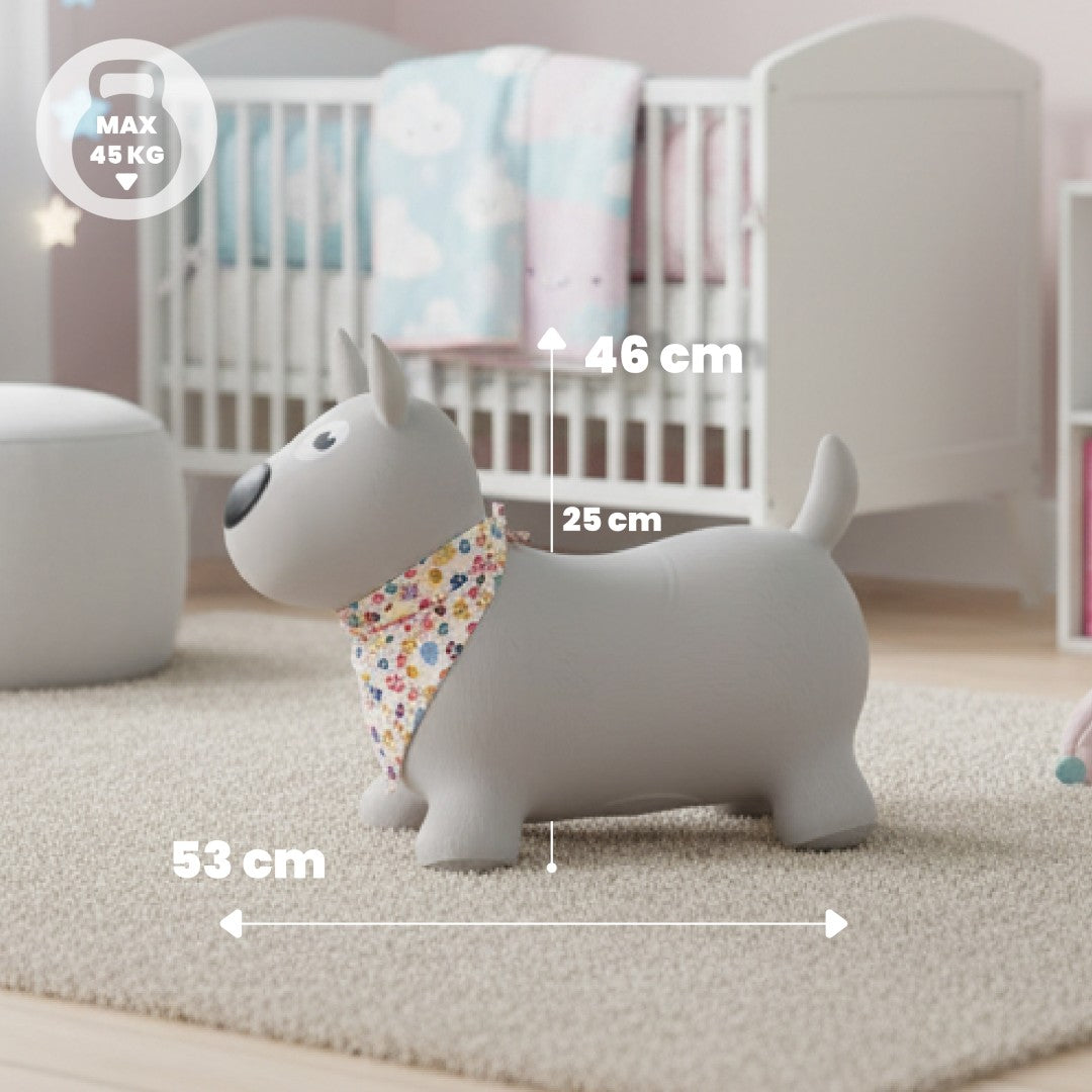 PIESIO gray jumper with a pump for children with a bandana