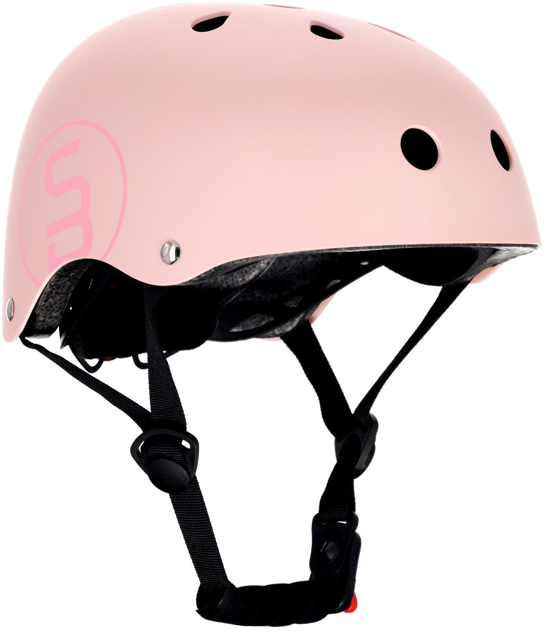 Kask rowerowy dla dzieci PERFECT FIT S 50-54 cm LEKKI lampka LED klipsy magnetyczne różowy