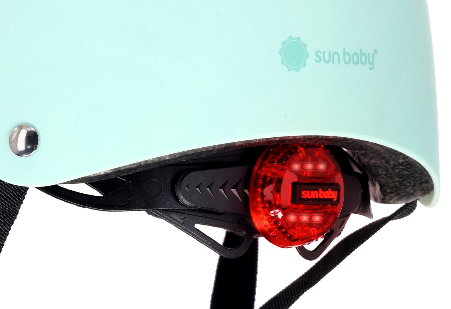 Kask rowerowy dla dzieci PERFECT FIT S 50-54 cm LEKKI lampka LED klipsy magnetyczne miętowy