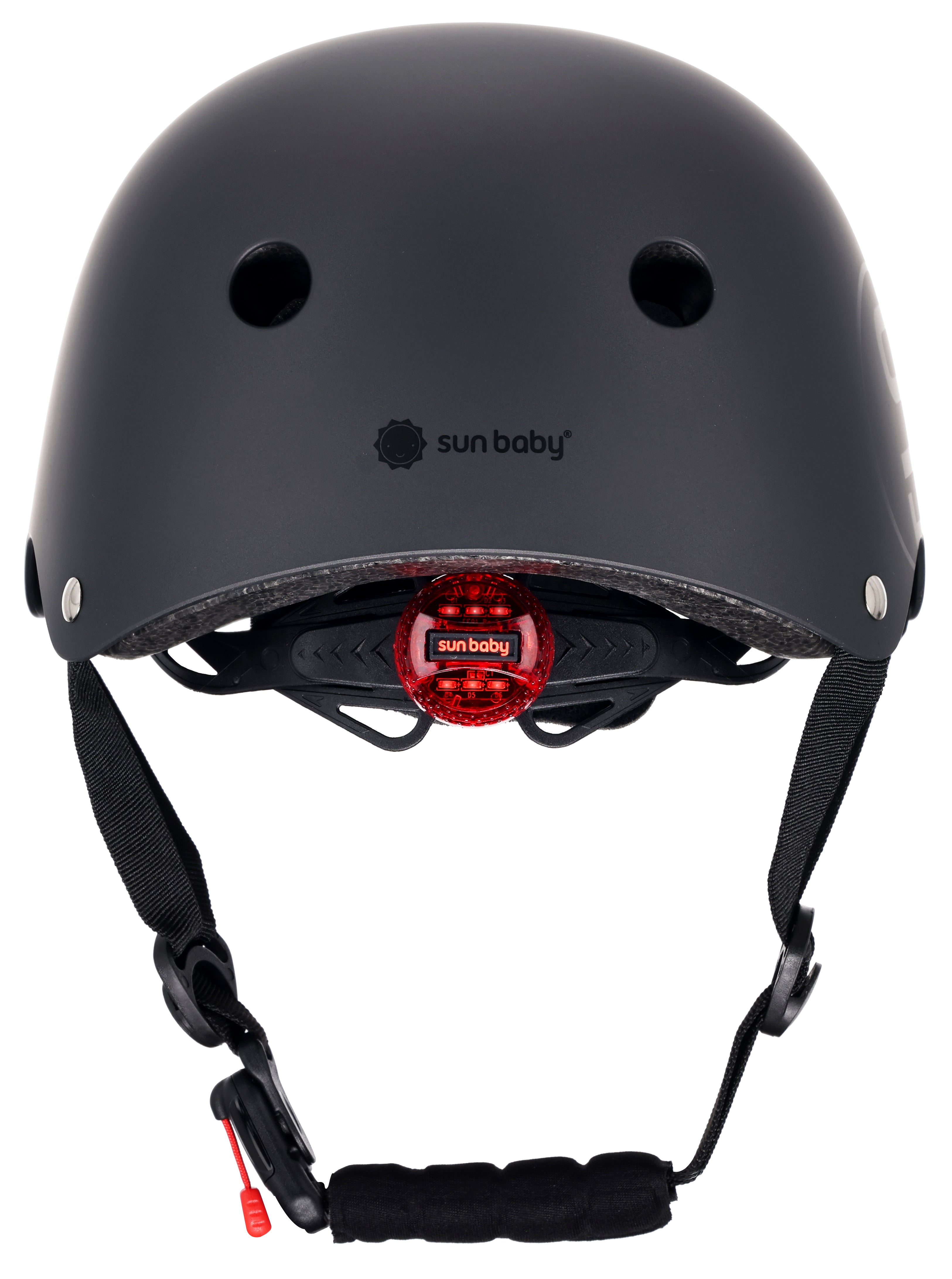 Kask rowerowy dla dzieci PERFECT FIT S 50-54 cm LEKKI lampka LED klipsy magnetyczne czarny
