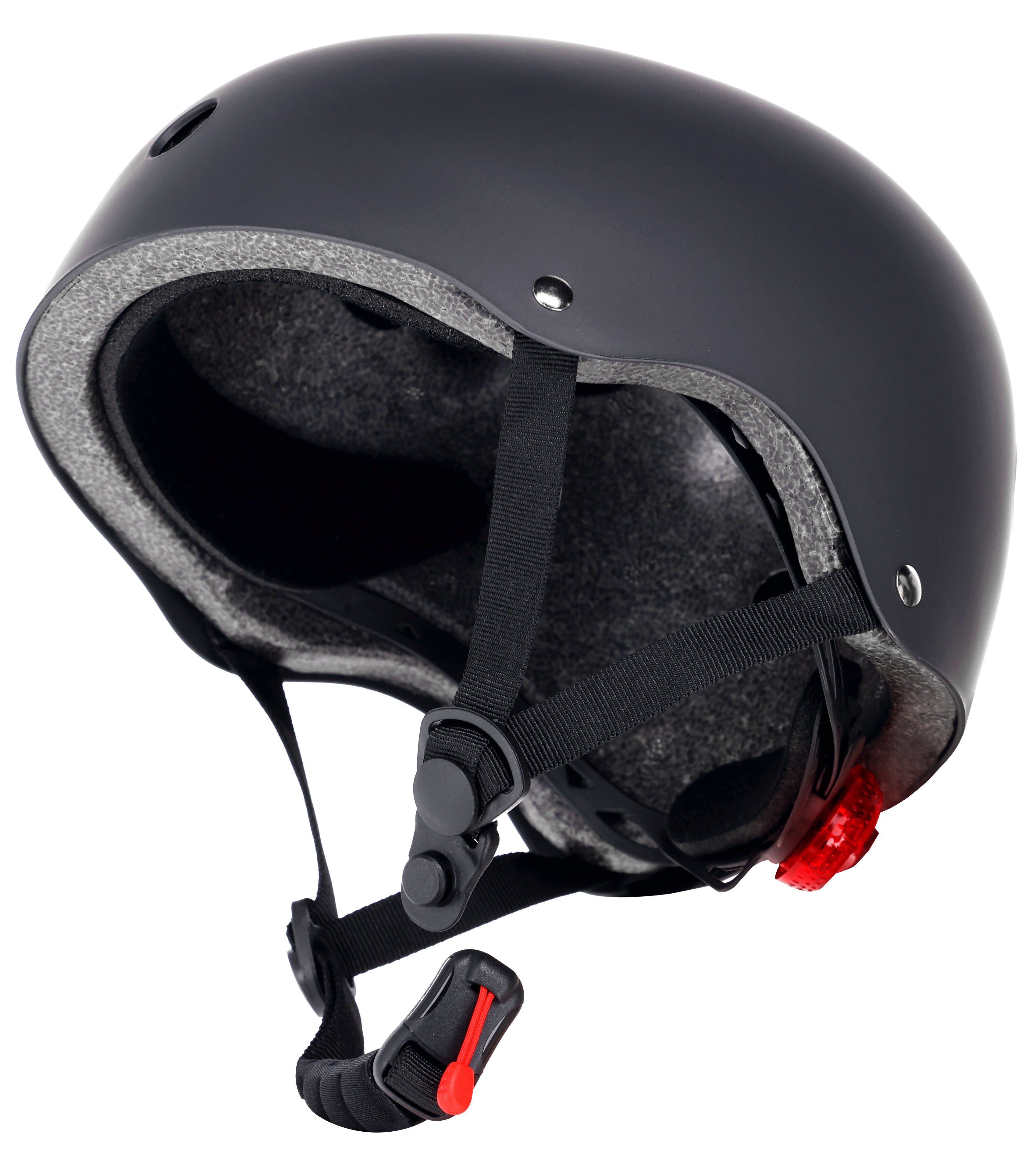 Kask rowerowy dla dzieci PERFECT FIT S 50-54 cm LEKKI lampka LED klipsy magnetyczne czarny