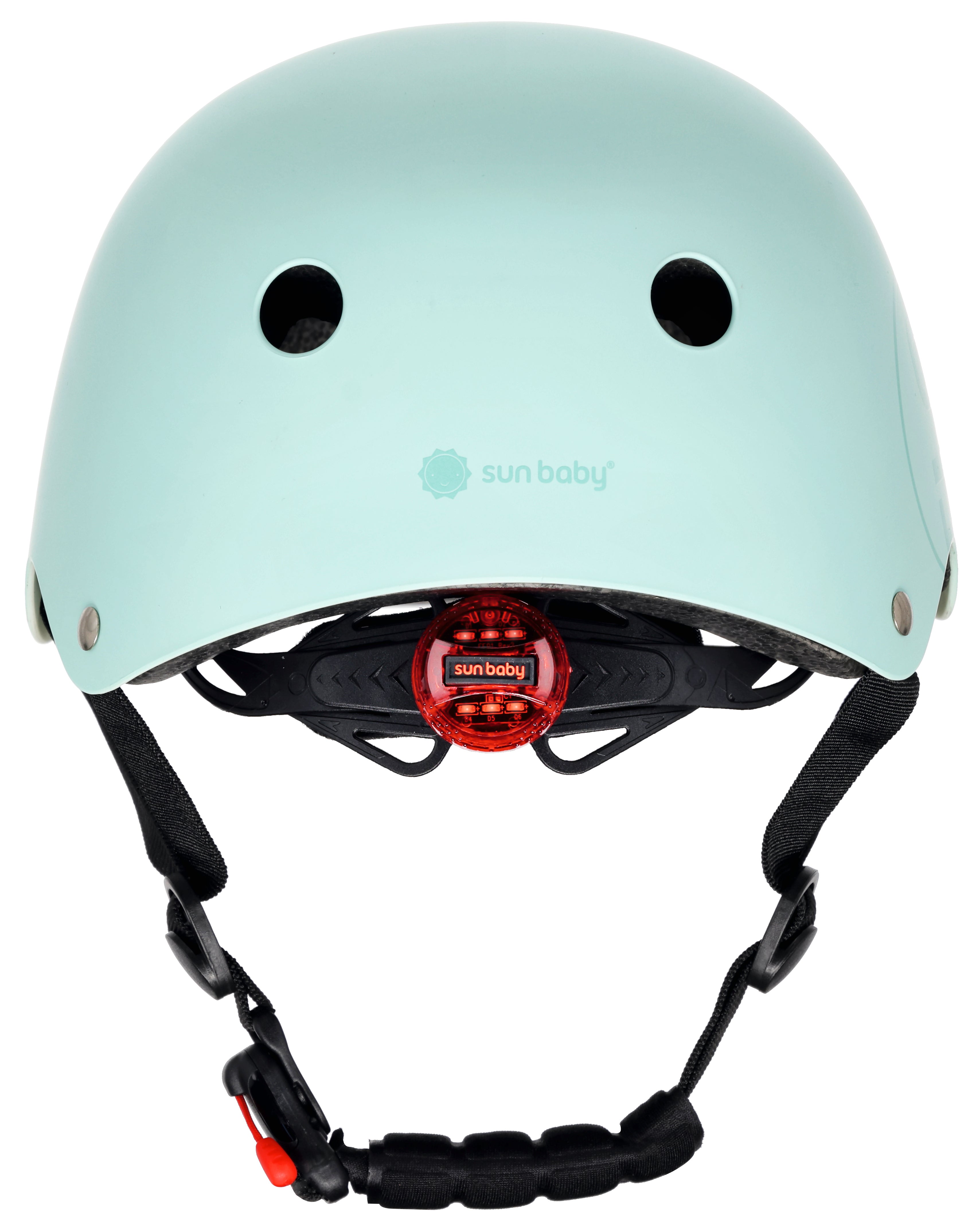 Kask rowerowy dla dzieci PERFECT FIT M 54-58 cm LEKKI lampka LED klipsy magnetyczne miętowy