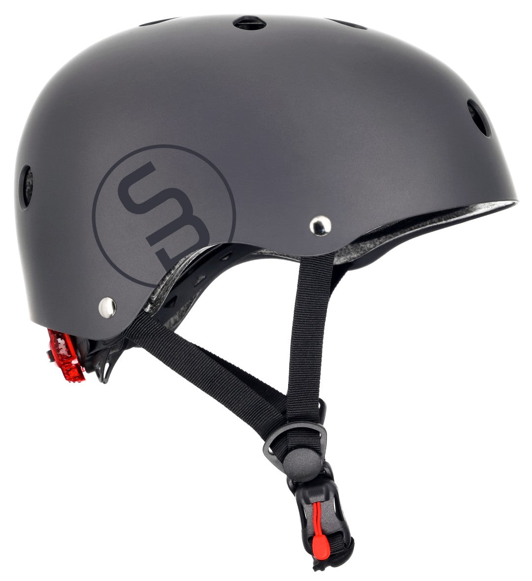 Kask rowerowy dla dzieci PERFECT FIT M 54-58 cm LEKKI lampka LED klipsy magnetyczne czarny