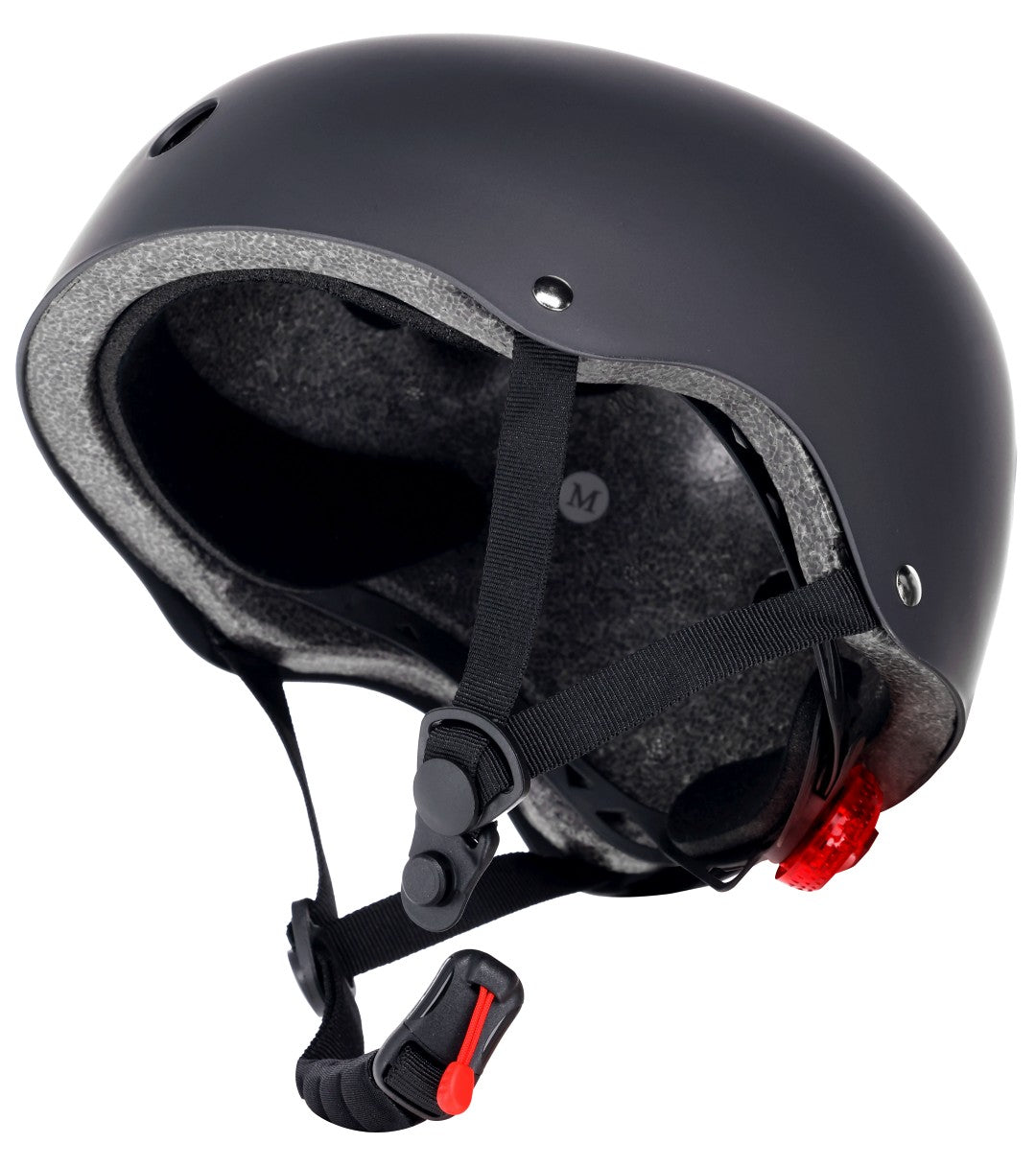 Kask rowerowy dla dzieci PERFECT FIT M 54-58 cm LEKKI lampka LED klipsy magnetyczne czarny