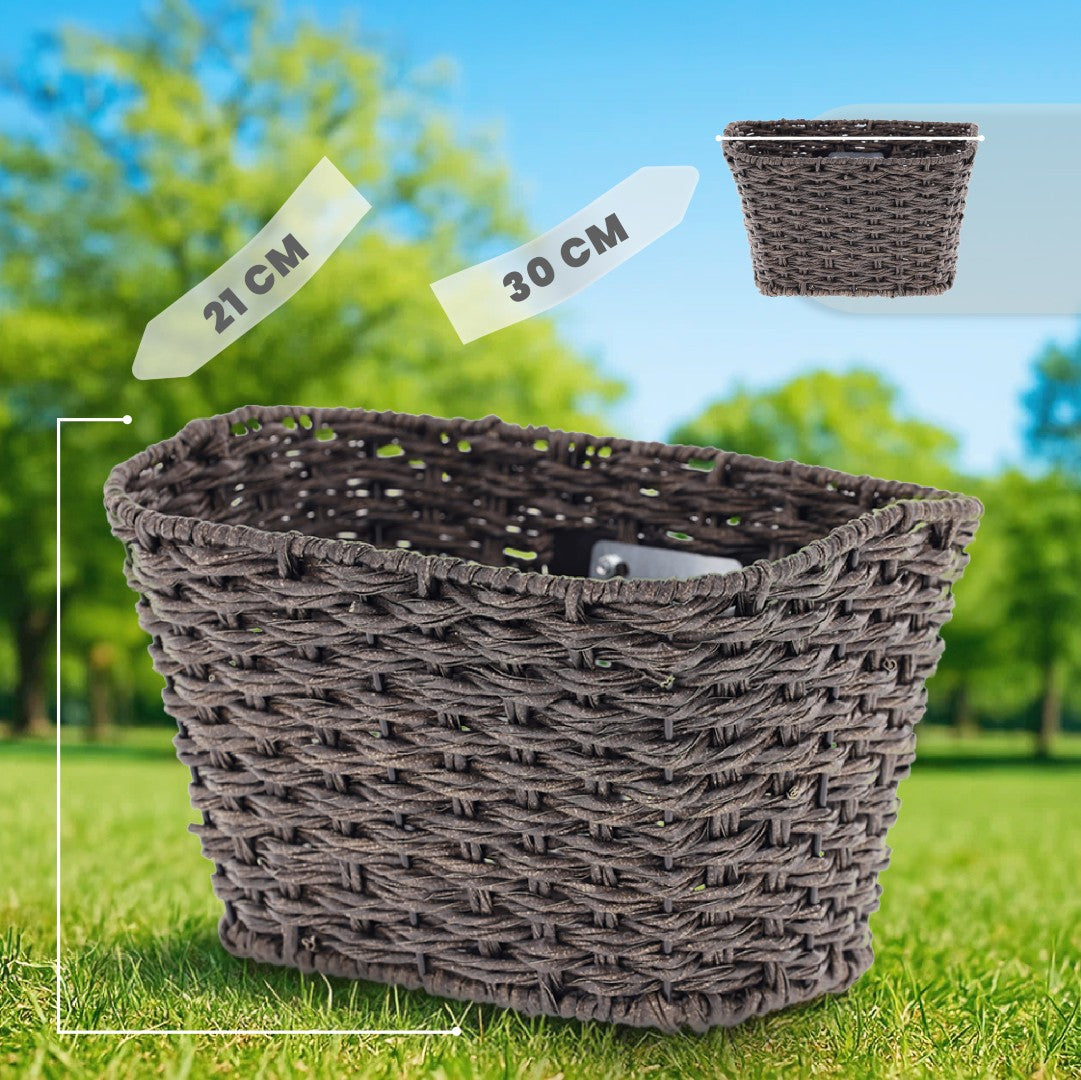 Koszyk rowerowy dla dzieci młodzieżowy na rower pleciony 20 24 cale