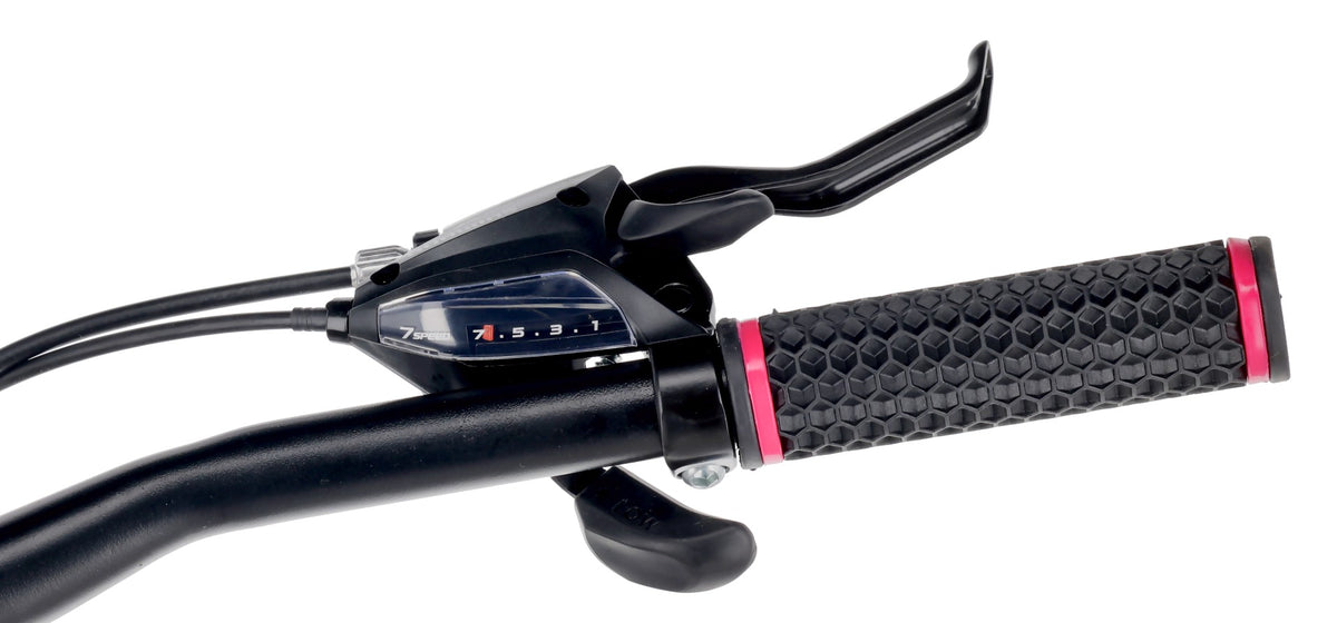 Rower górski MTB 29 cali KENDA Shimano Aluminium Lekki 21 biegów Amortyzator Hamulce tarczowe Rama L 21 cali Tatra Bikes Overland czarny fuksja matowy II gatunek
