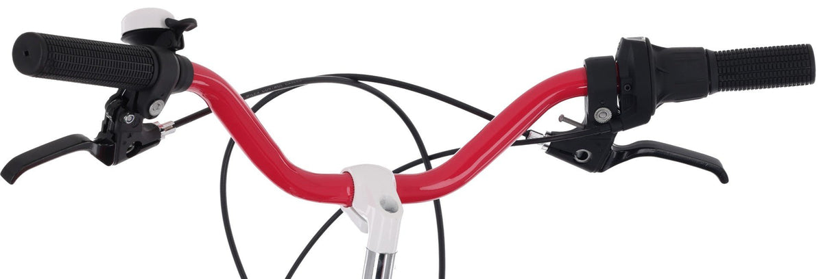 Rower 24 cale dla dziewczynki miejski na komunię Shimano 7 biegów Heart Bike malina II gatunek