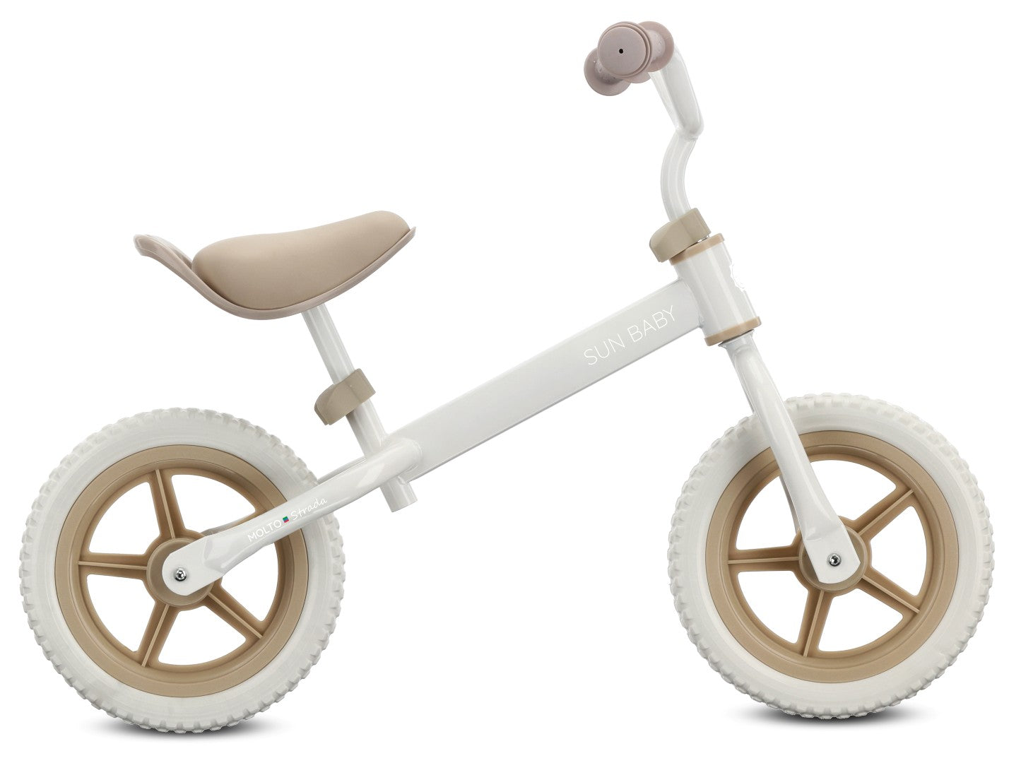 Sun Baby rowerek biegowy 12 cali dla dzieci 2+ - lekki ok. 2,5 kg, piankowe koła, stalowa rama, regulacja siedziska i kierownicy II gatunek