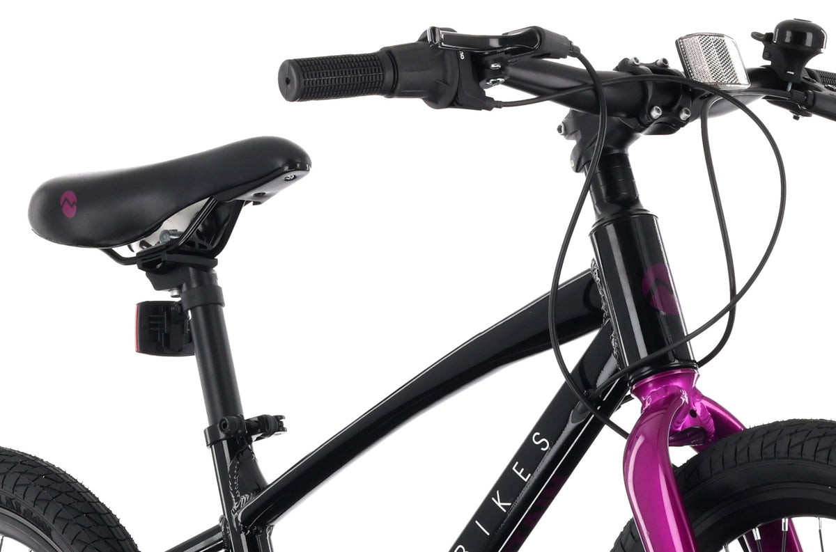 Rower dziecięcy 20 cali dla dziewczynki chłopca MTB Shimano 6 biegów lekki aluminiowy Tatra Black Mountain Bike czarny fioletowy II gatunek