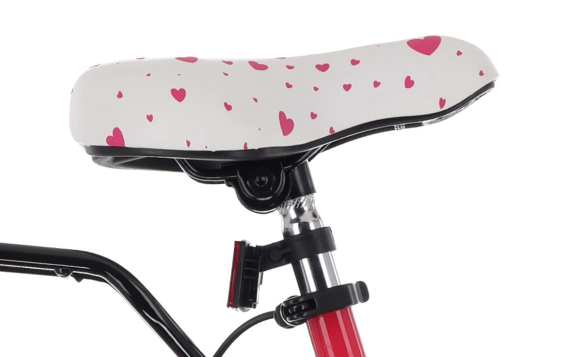 Rower 24 cale dla dziewczynki miejski na komunię Shimano 7 biegów Heart Bike malina II gatunek