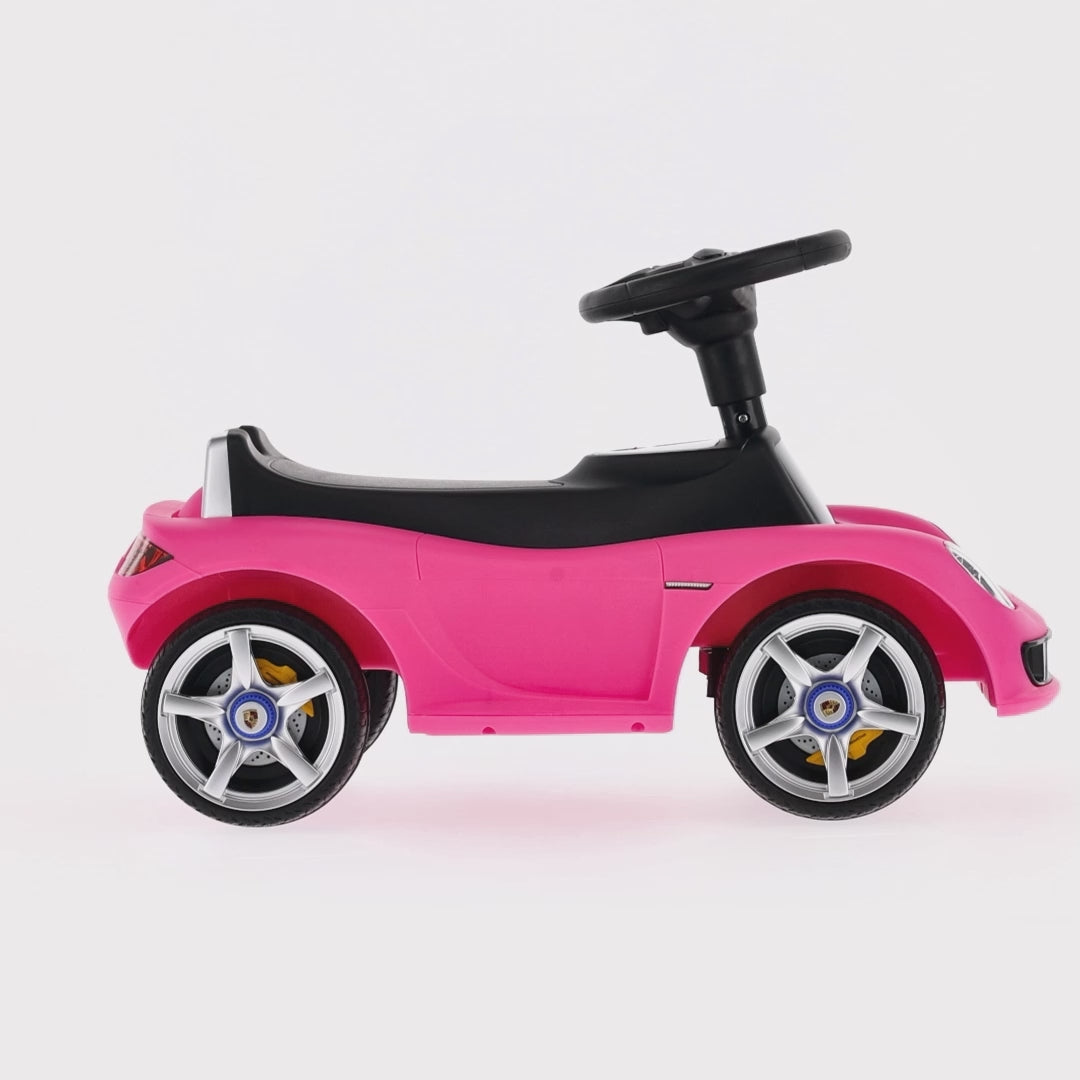 Auto Jeździk dla dzieci Samochód Światła Lekki Porsche Carrera GT różowy