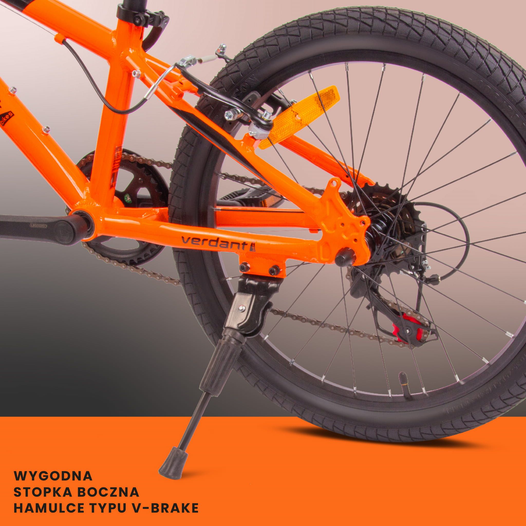 Rower 20 cali  dla chłopca ALU, lekki MTB Shimano 6 biegów Verdant Brier