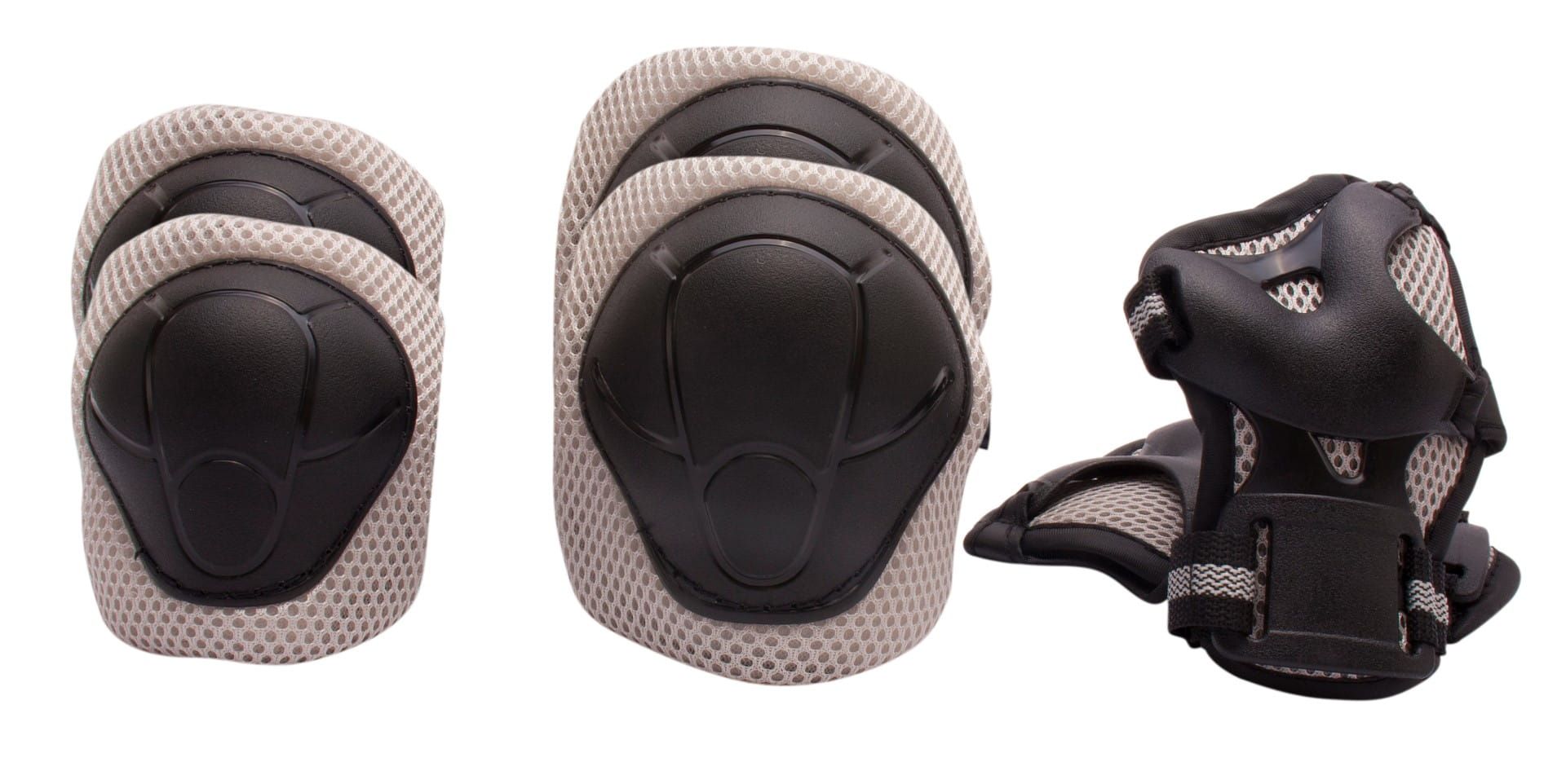 Ochraniacze na rolki rower hulajnogę S 2-4 lata Tracker szare