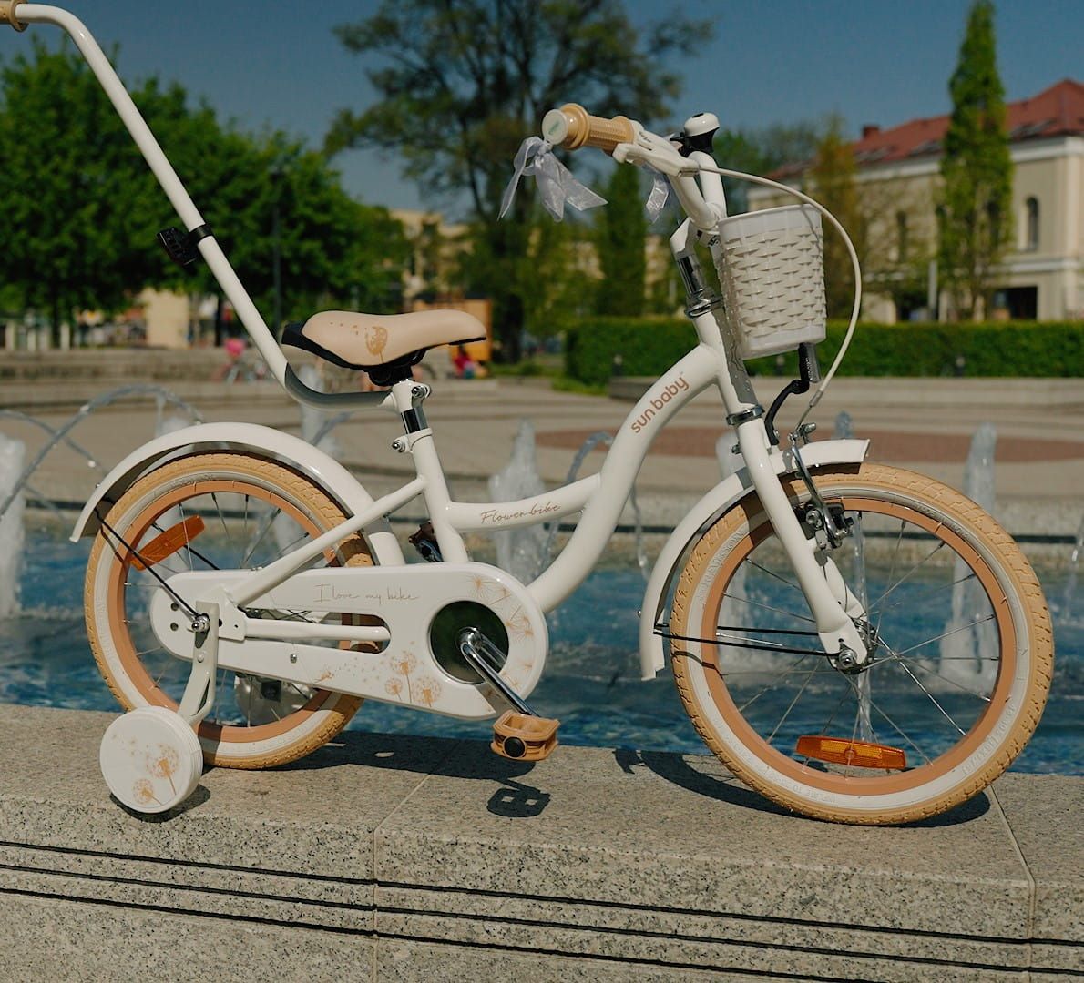 Opona rowerowa 20 cali 20x1,75 47-406 biały beżowy