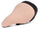 Children's bicycle saddle, soft seat for a 12, 14, 16-inch bicycle, apricot with white dots