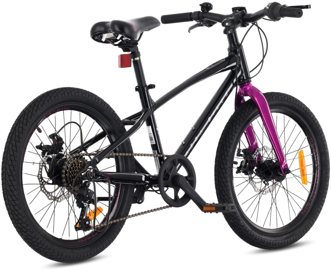 Rower dziecięcy 20 cali dla dziewczynki chłopca MTB Shimano 6 biegów lekki aluminiowy Tatra Black Mountain Bike czarny fioletowy