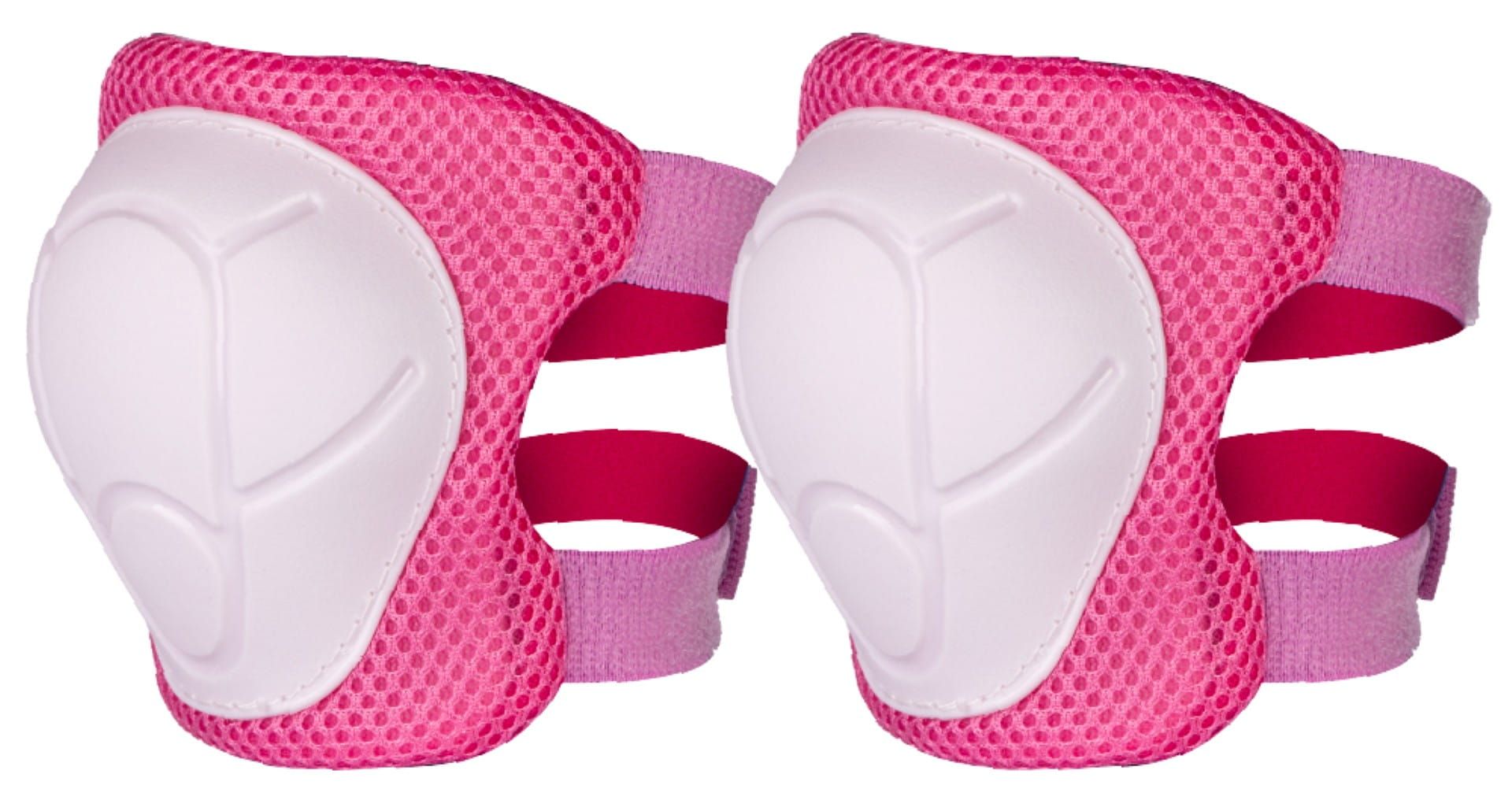 Ochraniacze na kolana łokcie nadgarstki Zestaw ochraniaczy na rower hulajnogę rolki M różowy Sun Baby