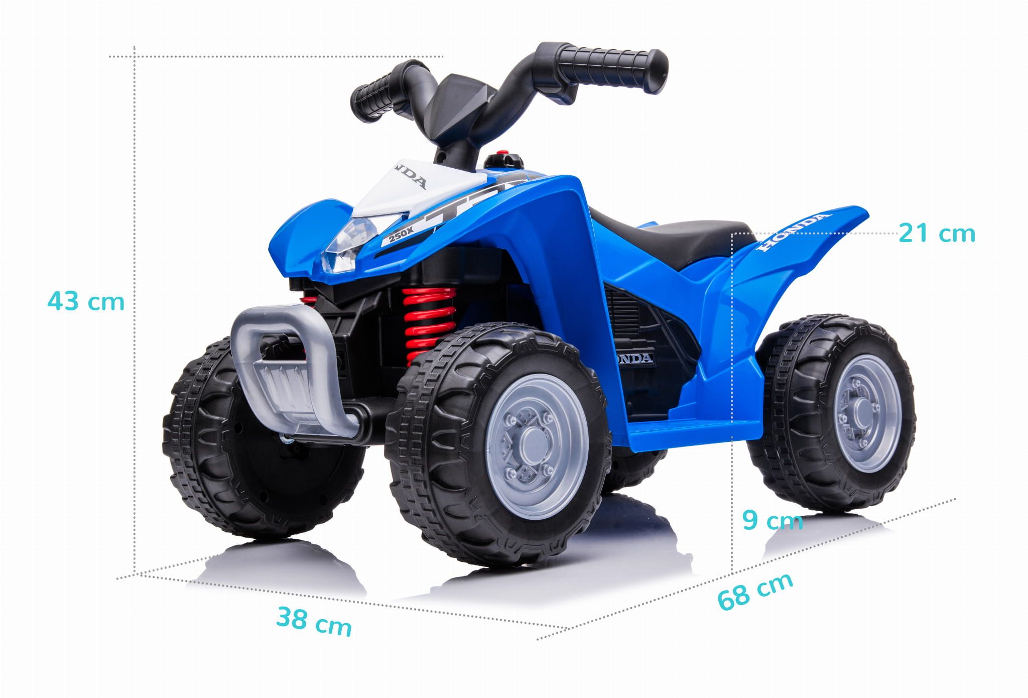 Samochód na akumulator Quad Honda TRX niebieski