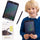 Grafiktablett für Kinder Znikopis Stylus Board Notebook 10,5 Zoll mehrfarbig schwarz Sun Baby