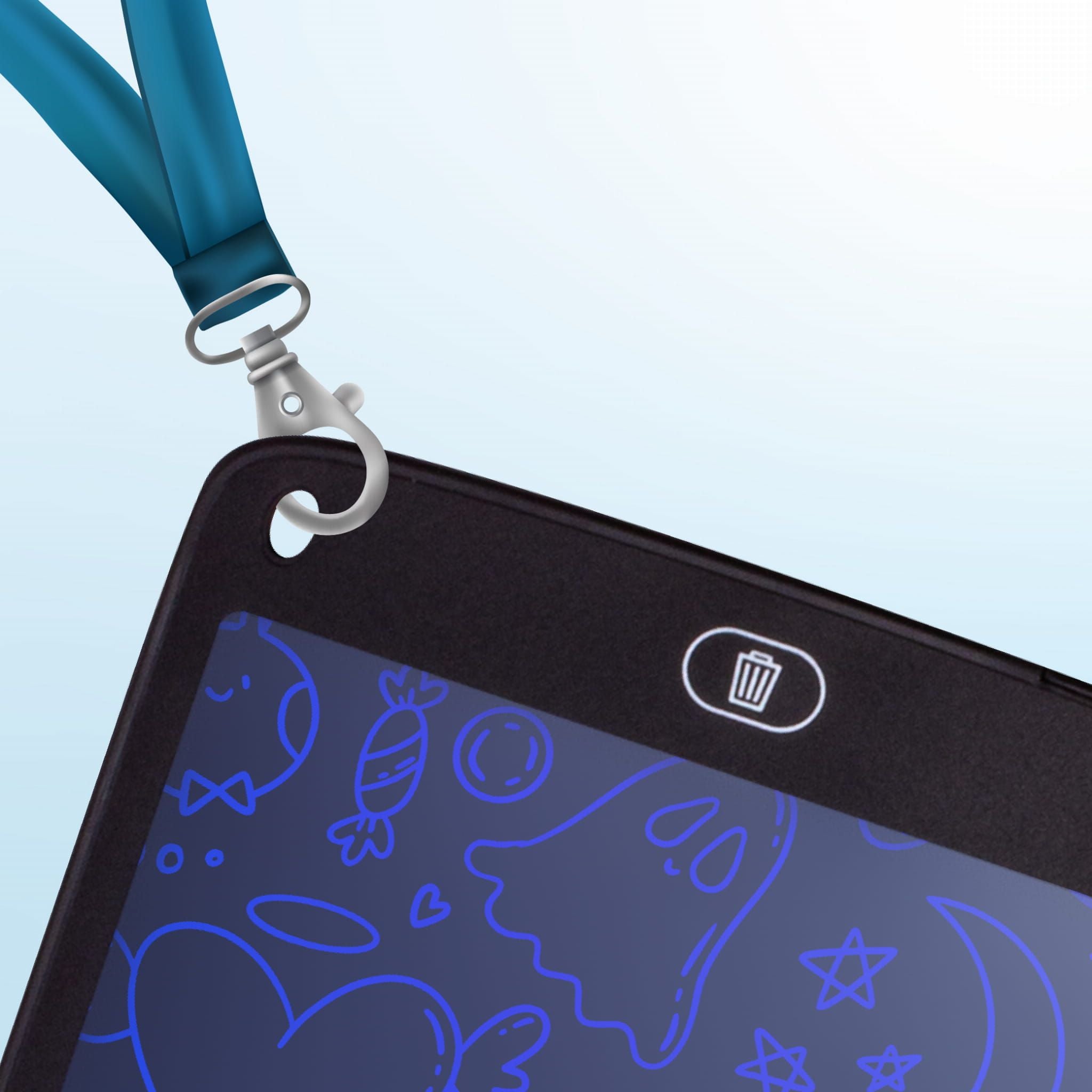 Tablet graficzny do rysowania dla dzieci Znikopis Rysik Tablica Notatnik 10,5 cala czarny Sun Baby