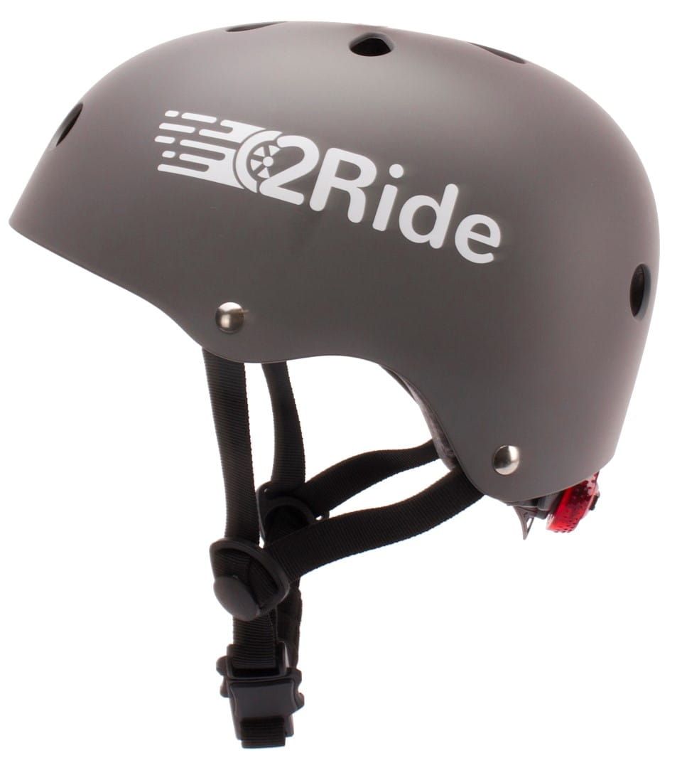 Kask rowerowy dla dzieci HEART BIKE Love 2 RIDE S 50-54 cm lampka LED klips magnetyczny Graphite