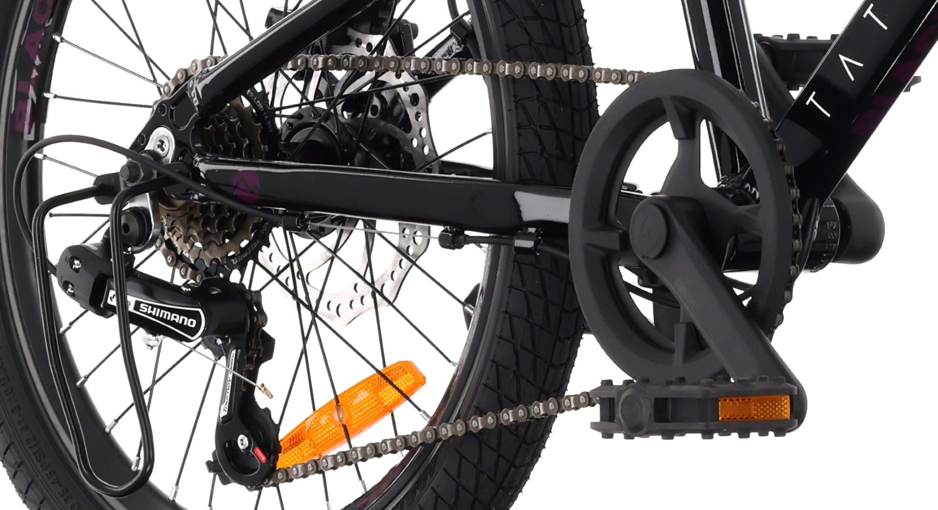 Rower dziecięcy 20 cali dla dziewczynki chłopca MTB Shimano 6 biegów lekki aluminiowy Tatra Black Mountain Bike czarny fioletowy
