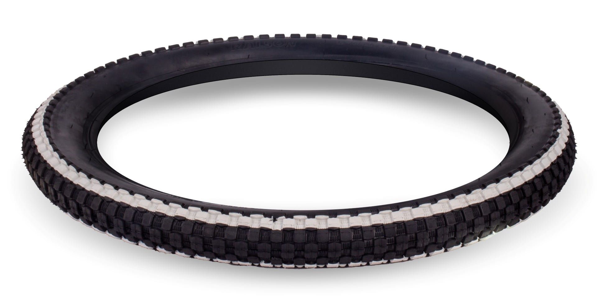 Opona rowerowa 20cali 20x2,4 62-406 TIGER czarny z paskiem biały