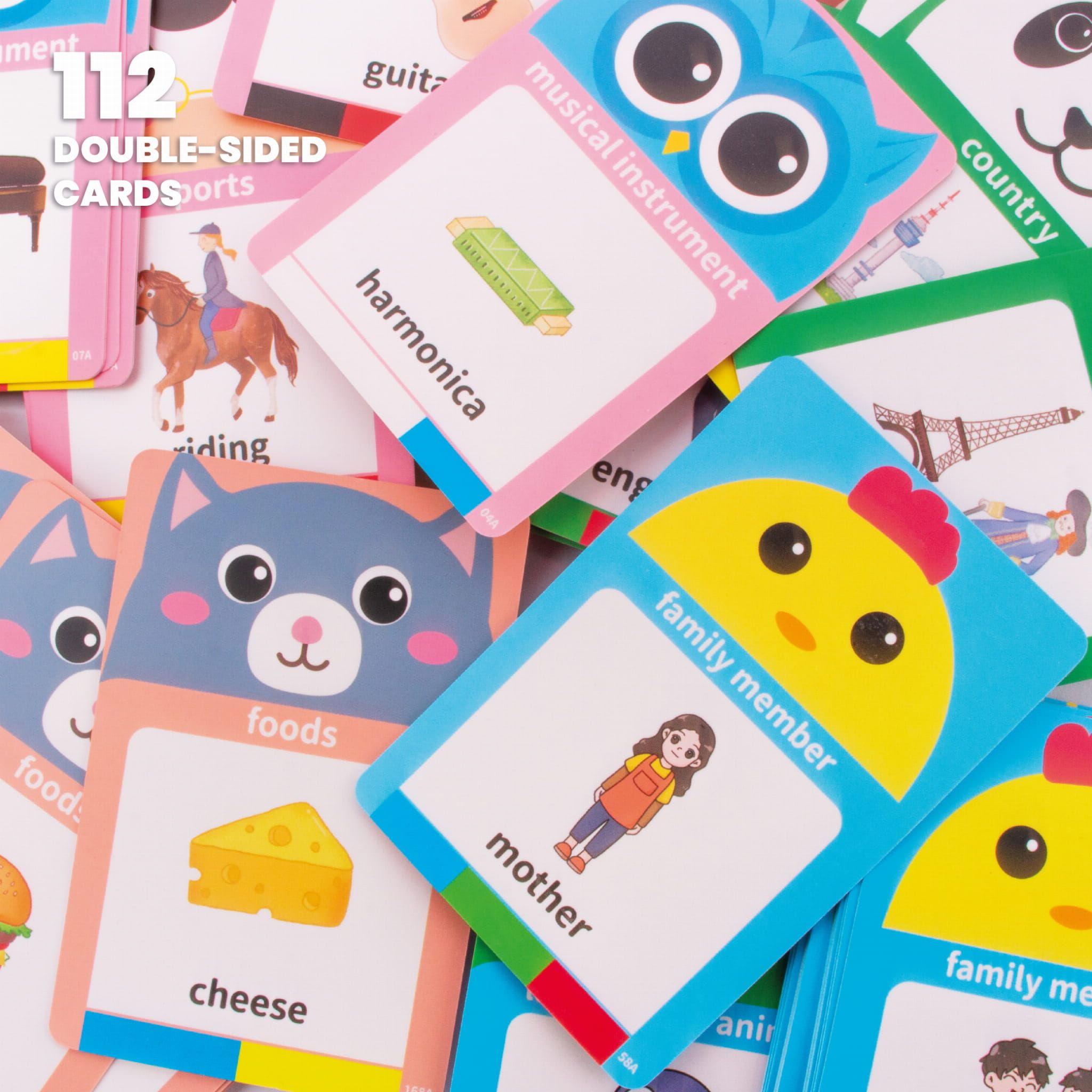 Tablet do rysowania znikopis Czytnik kart do nauki języka angielskiego 2w1 112 kart dwustronnych zielony Sun Baby