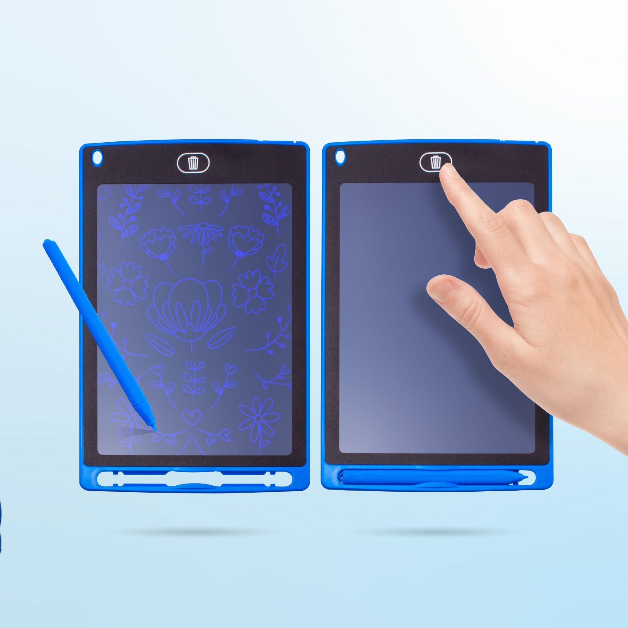 Tablet graficzny do rysowania dla dzieci Znikopis Rysik Tablica Notatnik  8,5 cala niebieski Sun Baby