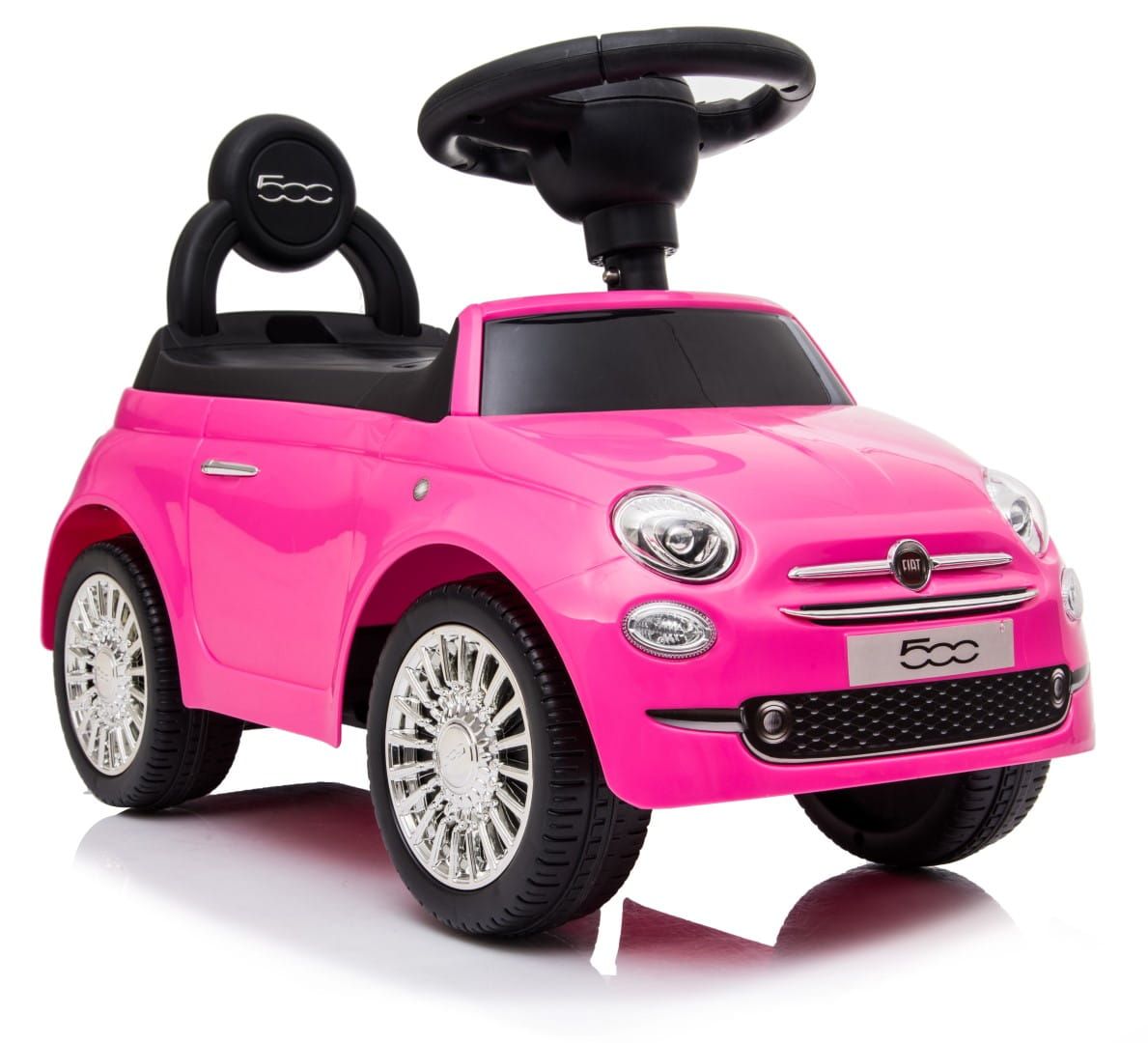 Jeździk pchacz chodzik Fiat 500 różowy