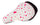 Children's bicycle saddle, soft seat for a 12, 14, 16-inch bicycle, white with hearts