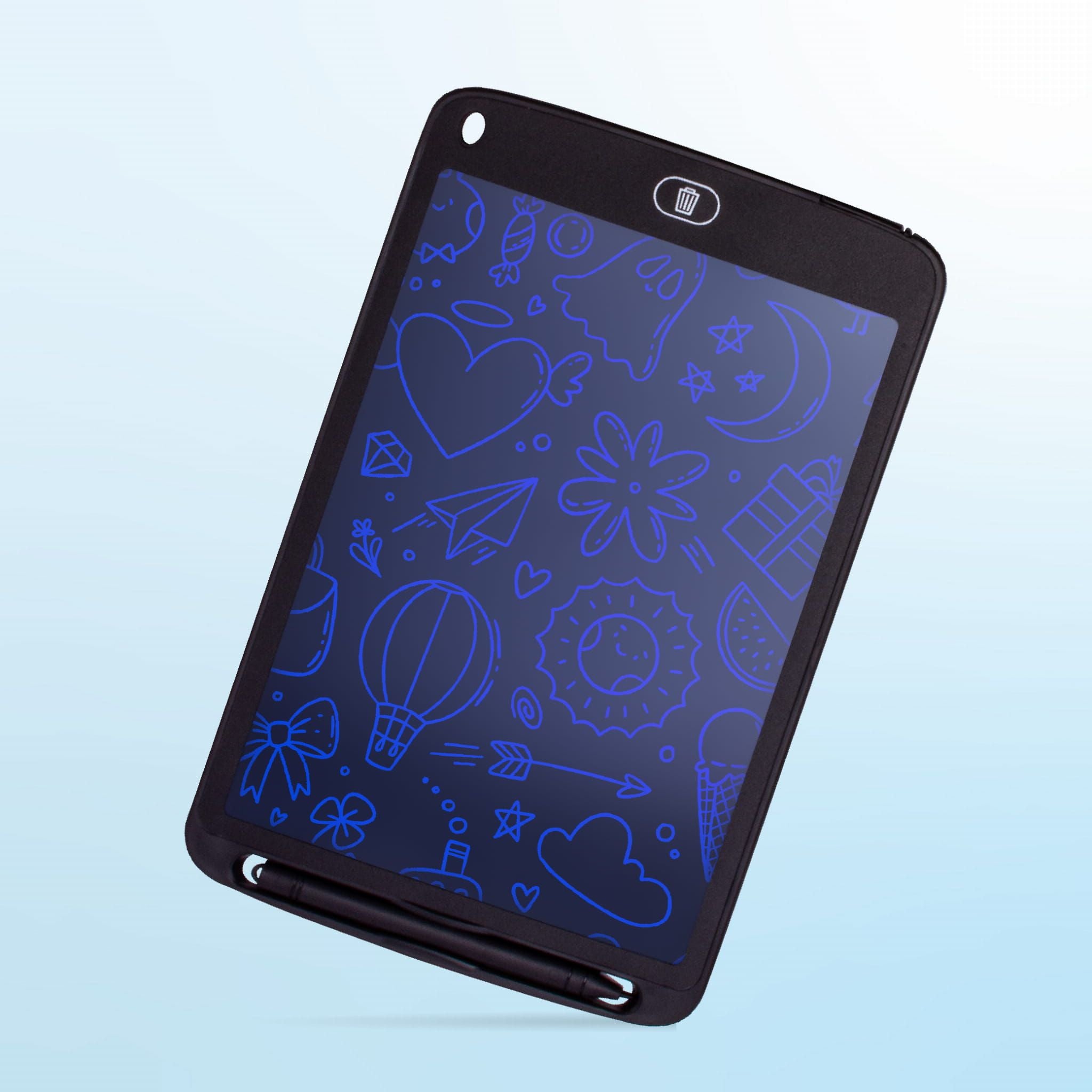 Tablet graficzny do rysowania dla dzieci Znikopis Rysik Tablica Notatnik 10,5 cala czarny Sun Baby