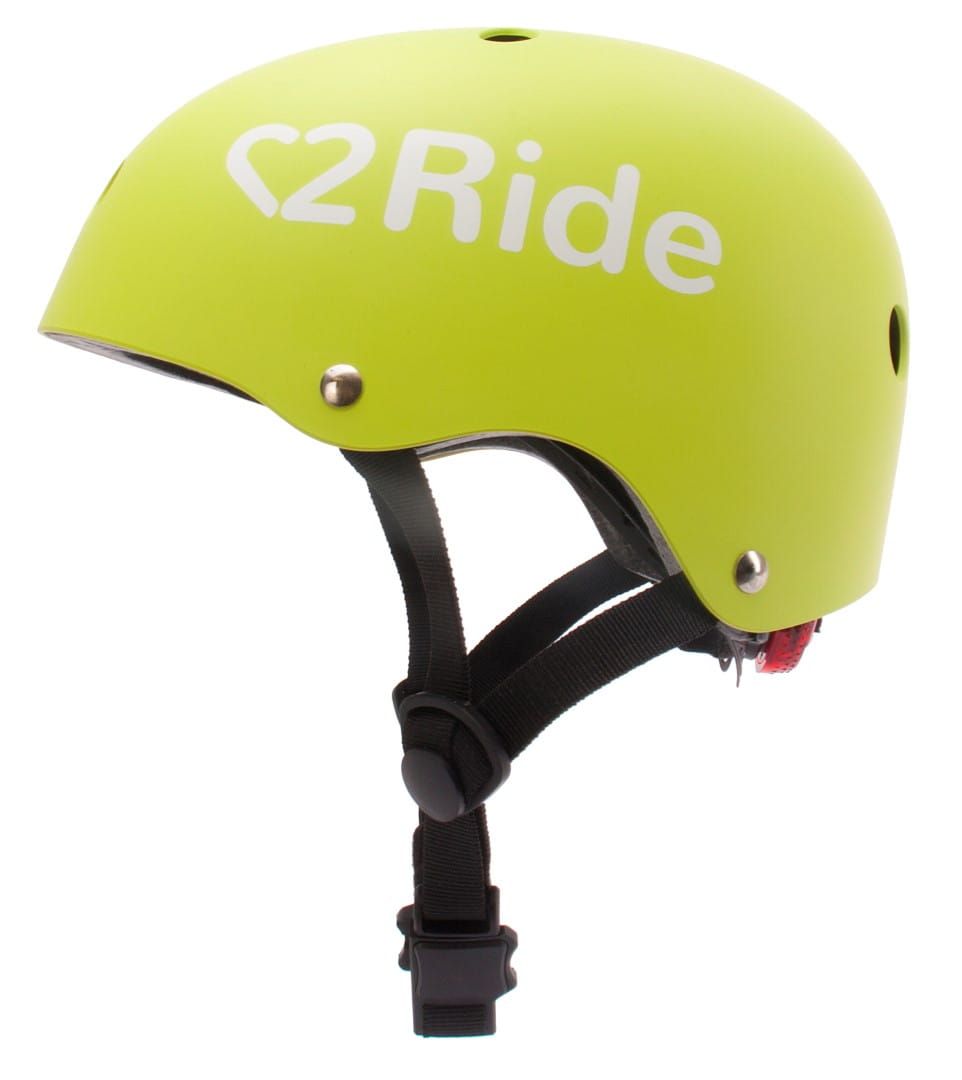 Kask rowerowy dla dzieci HEART BIKE Love 2 RIDE S 50-54 cm lampka LED klips magnetyczny Lime
